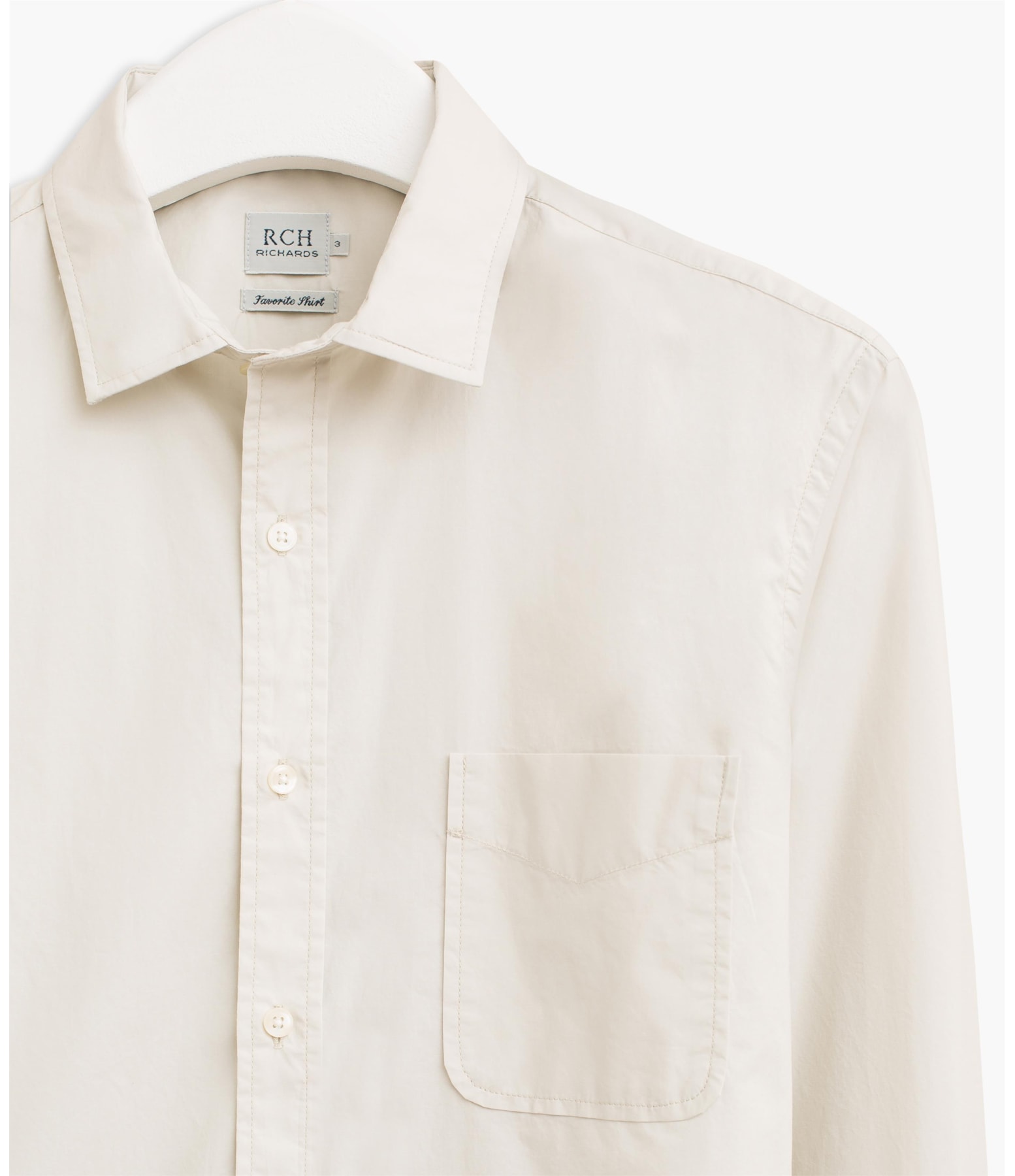 Camisa Tricoline Summer Ml Creme