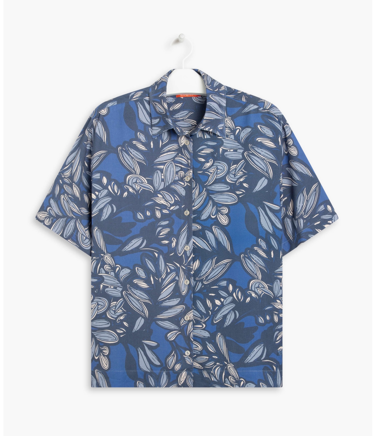 Camisa Trivia Barrado Viscose Royal
