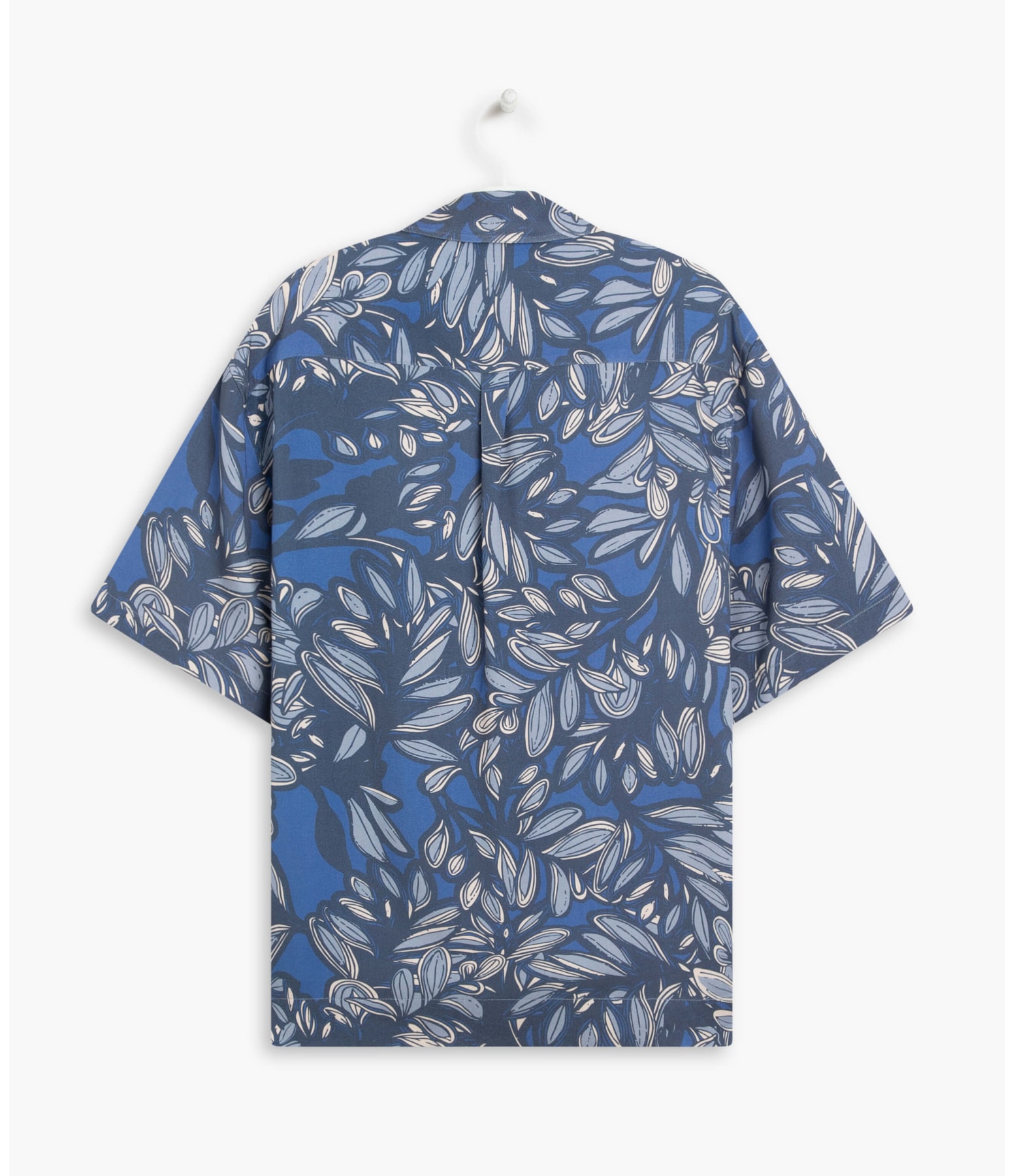 Camisa Trivia Barrado Viscose Royal