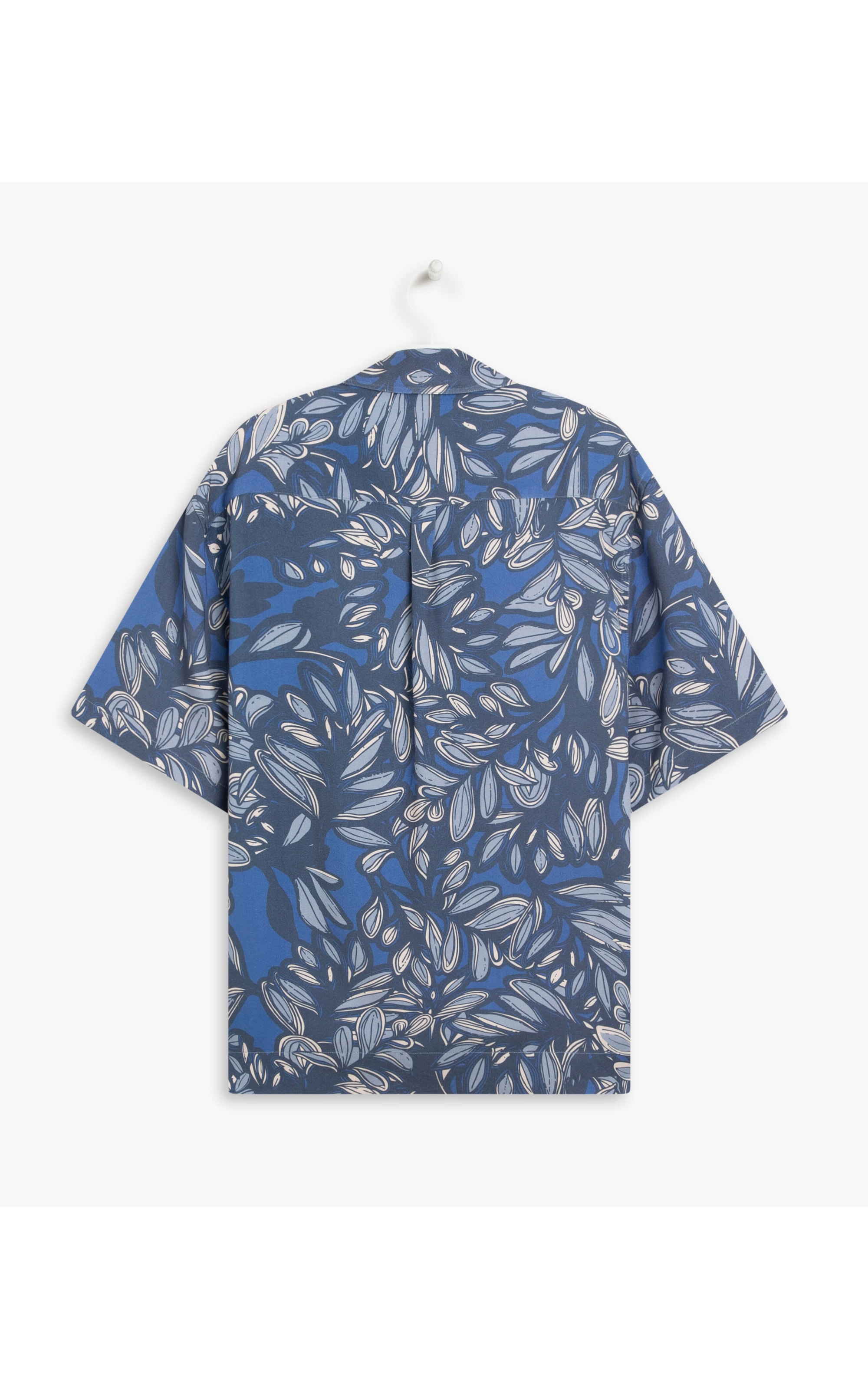 Camisa Trivia Barrado Viscose Royal
