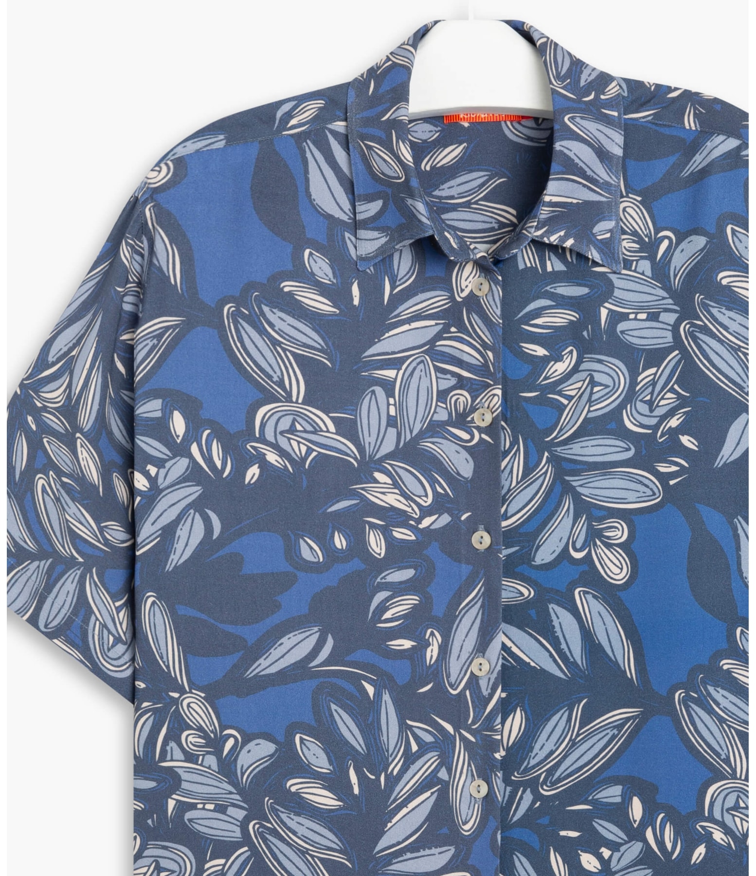 Camisa Trivia Barrado Viscose Royal