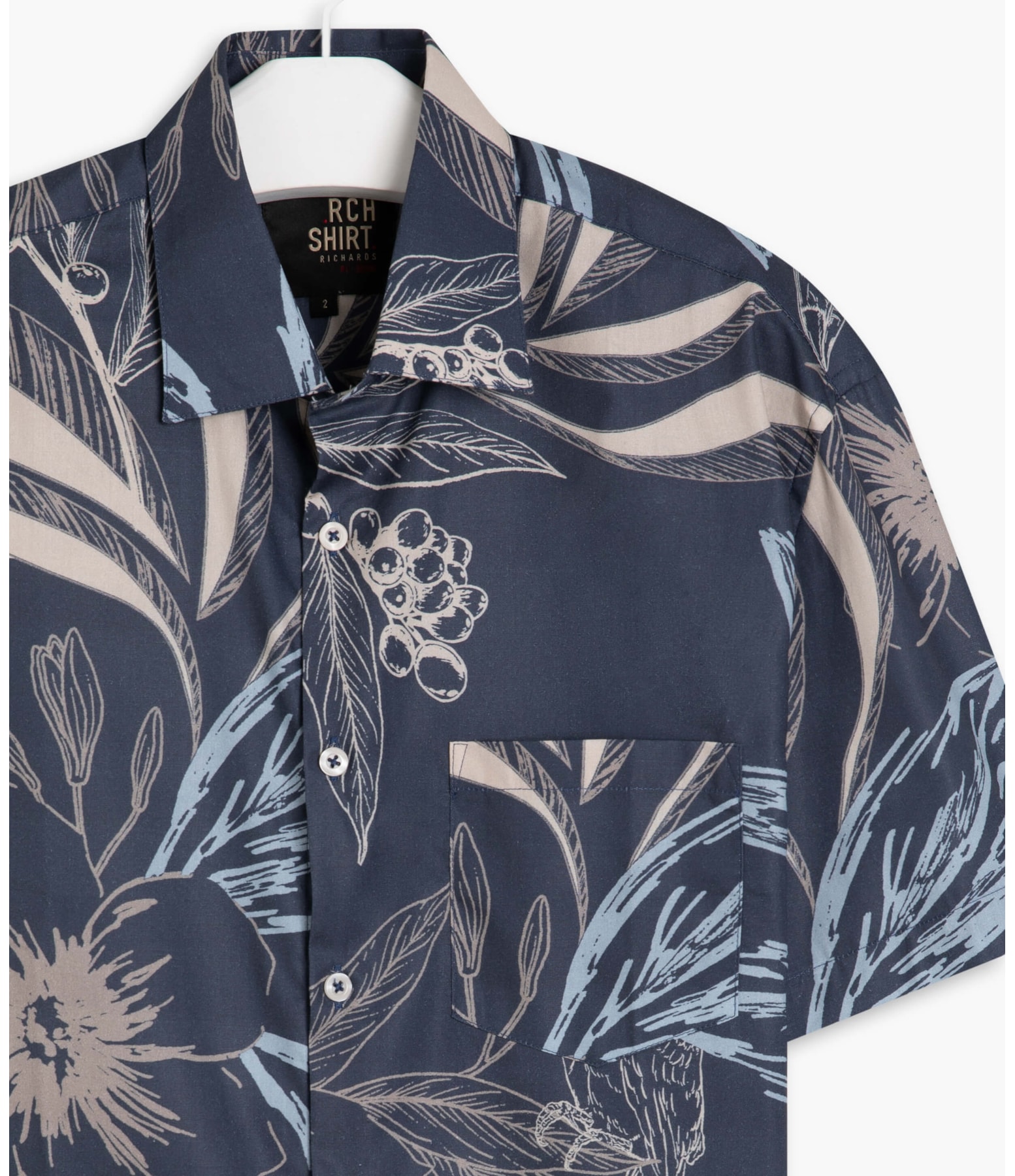 Camisa Tucano Estampada Mc  Dark Navy