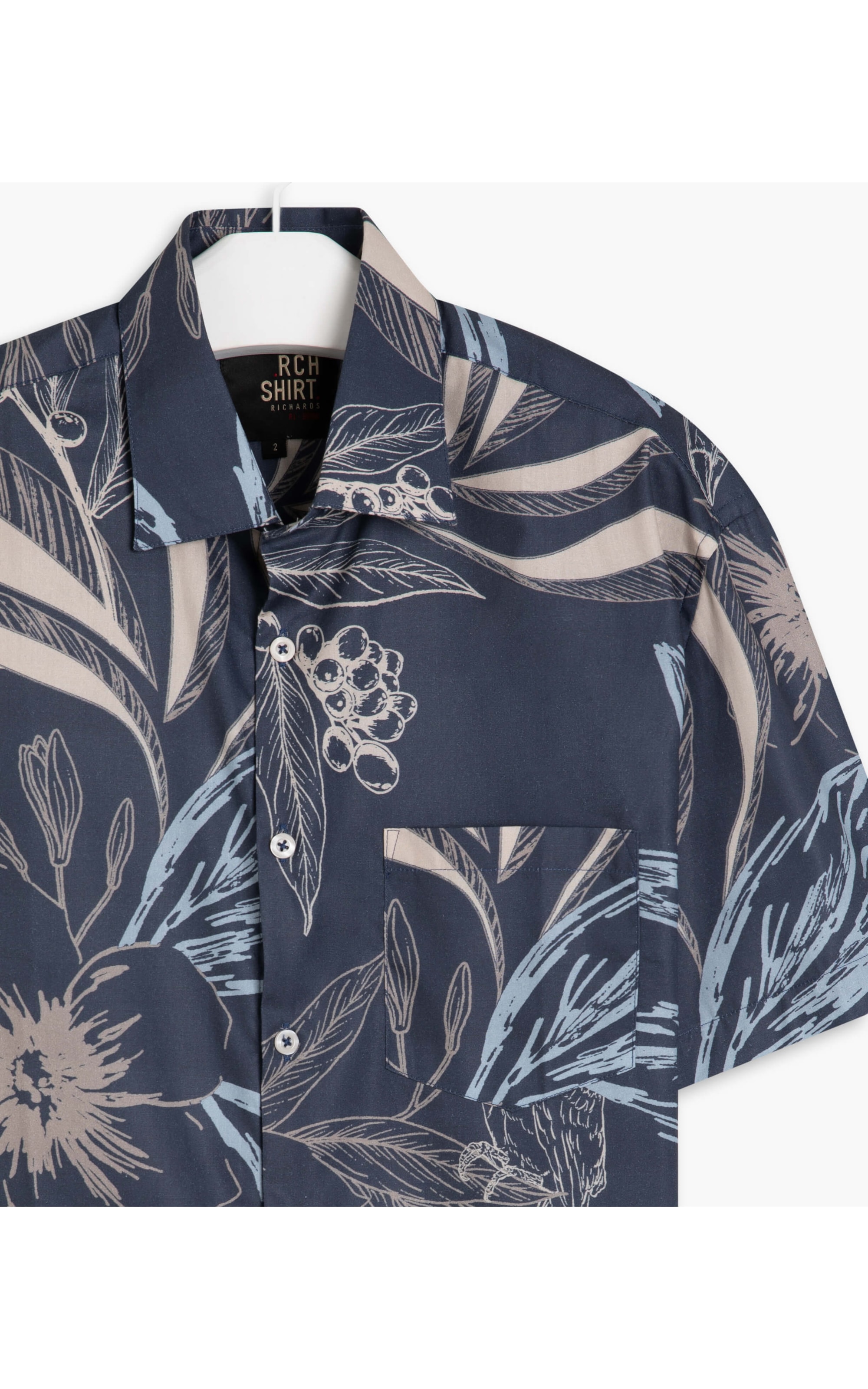 Camisa Tucano Estampada Mc  Dark Navy