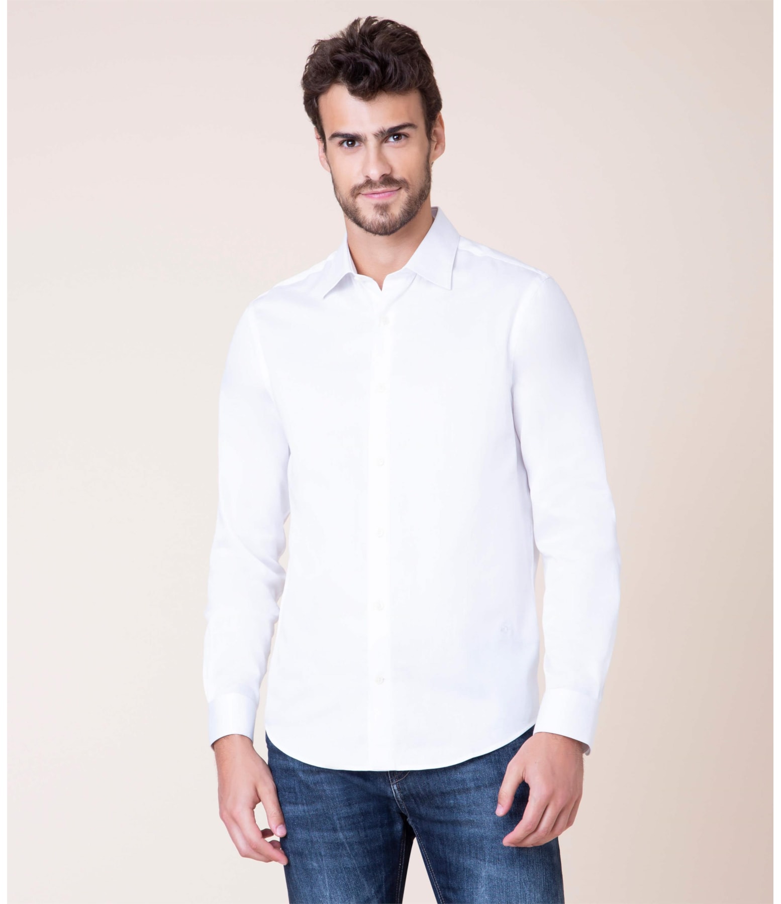 Camisa Twill Lisa Ml Branco