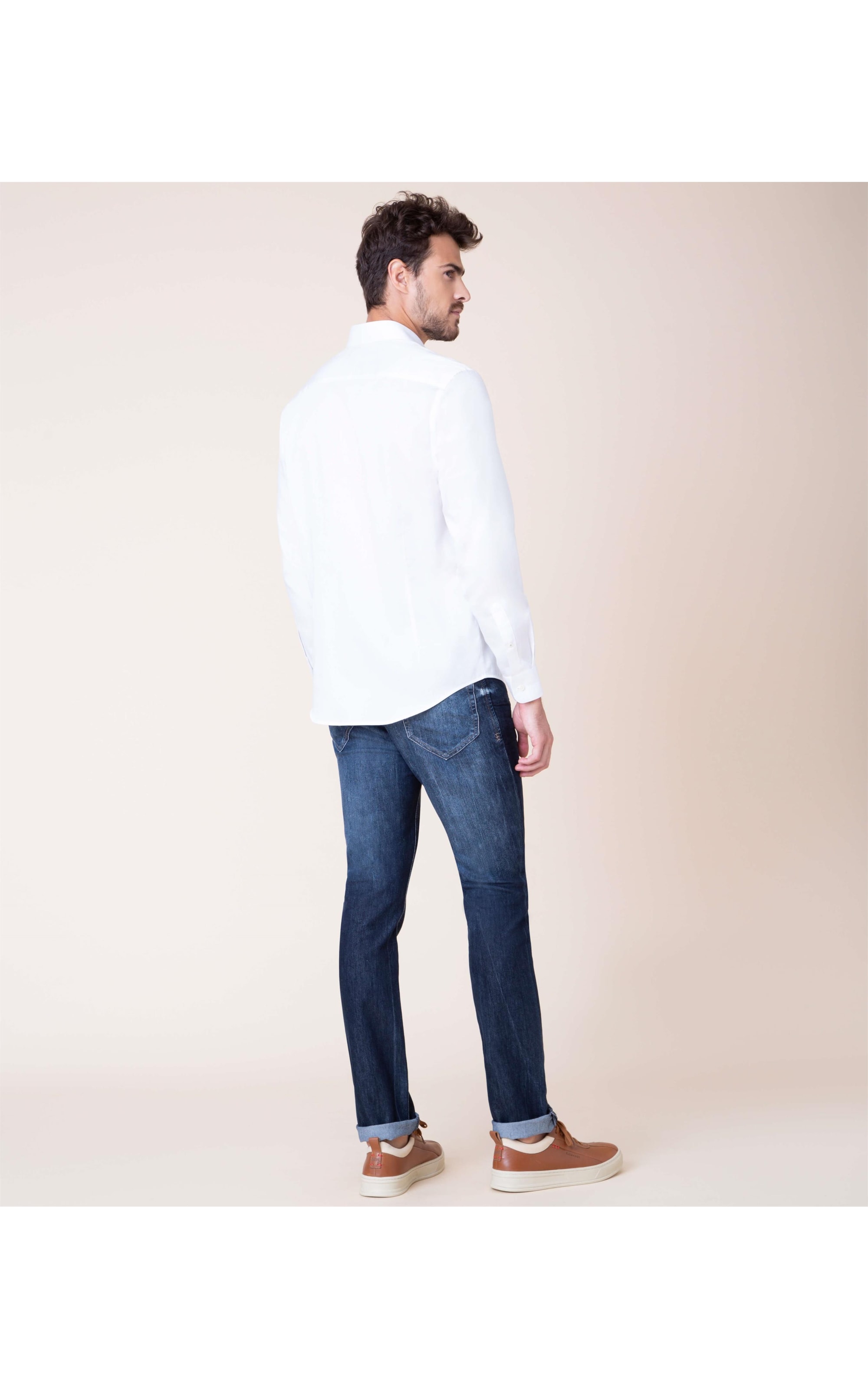 Camisa Twill Lisa Ml Branco