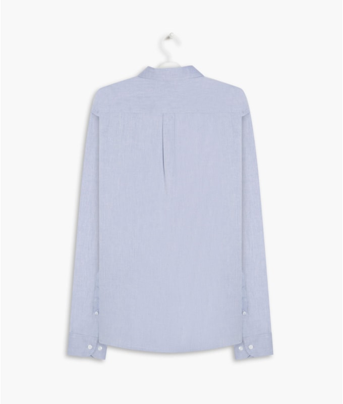 Camisa Twill Ml Azul Bic