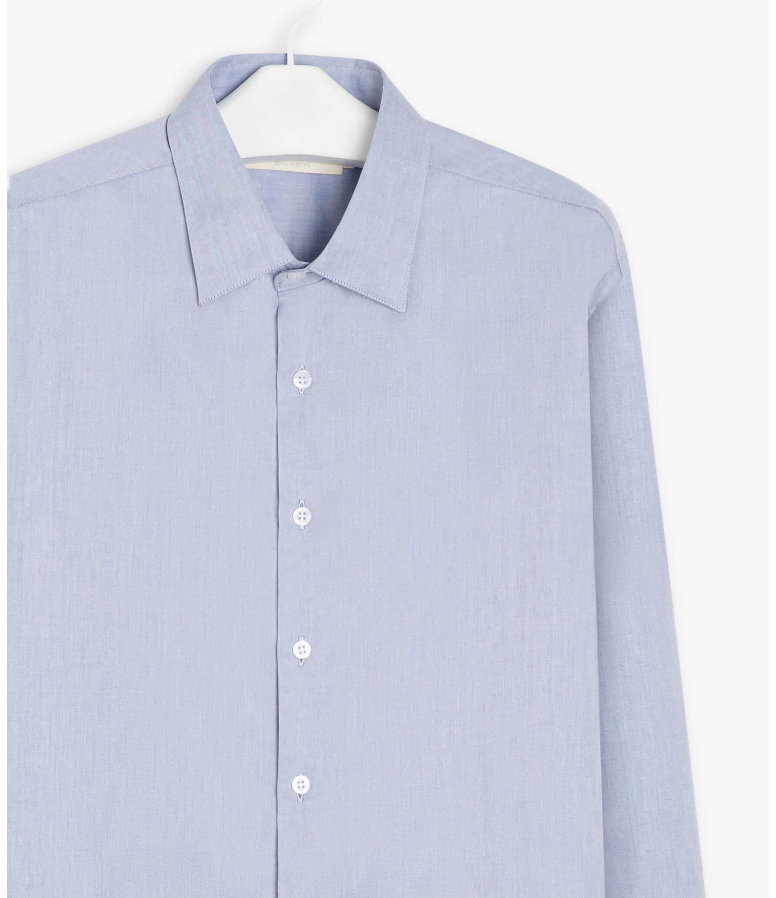 Camisa Twill Ml Azul Bic