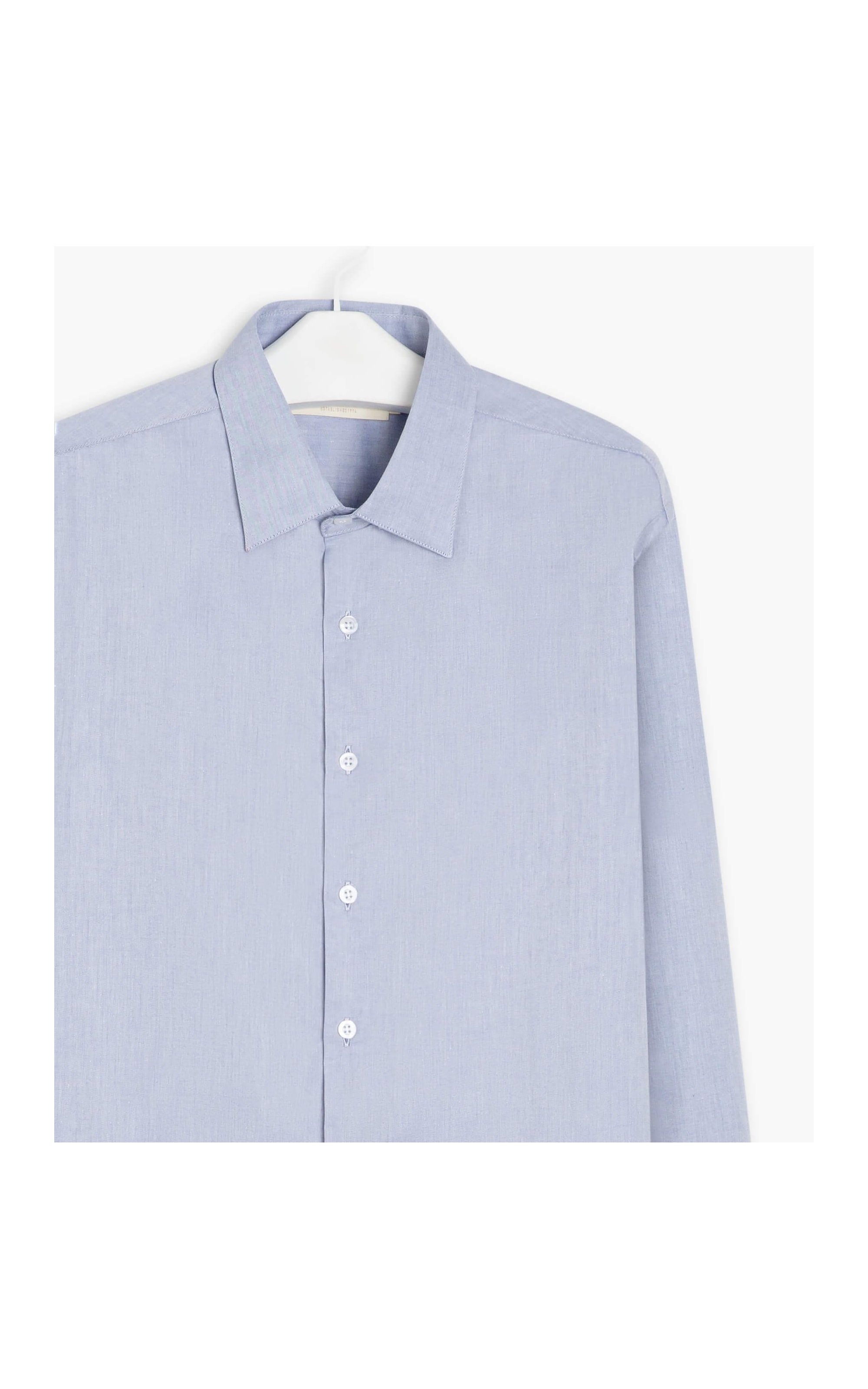 Camisa Twill Ml Azul Bic
