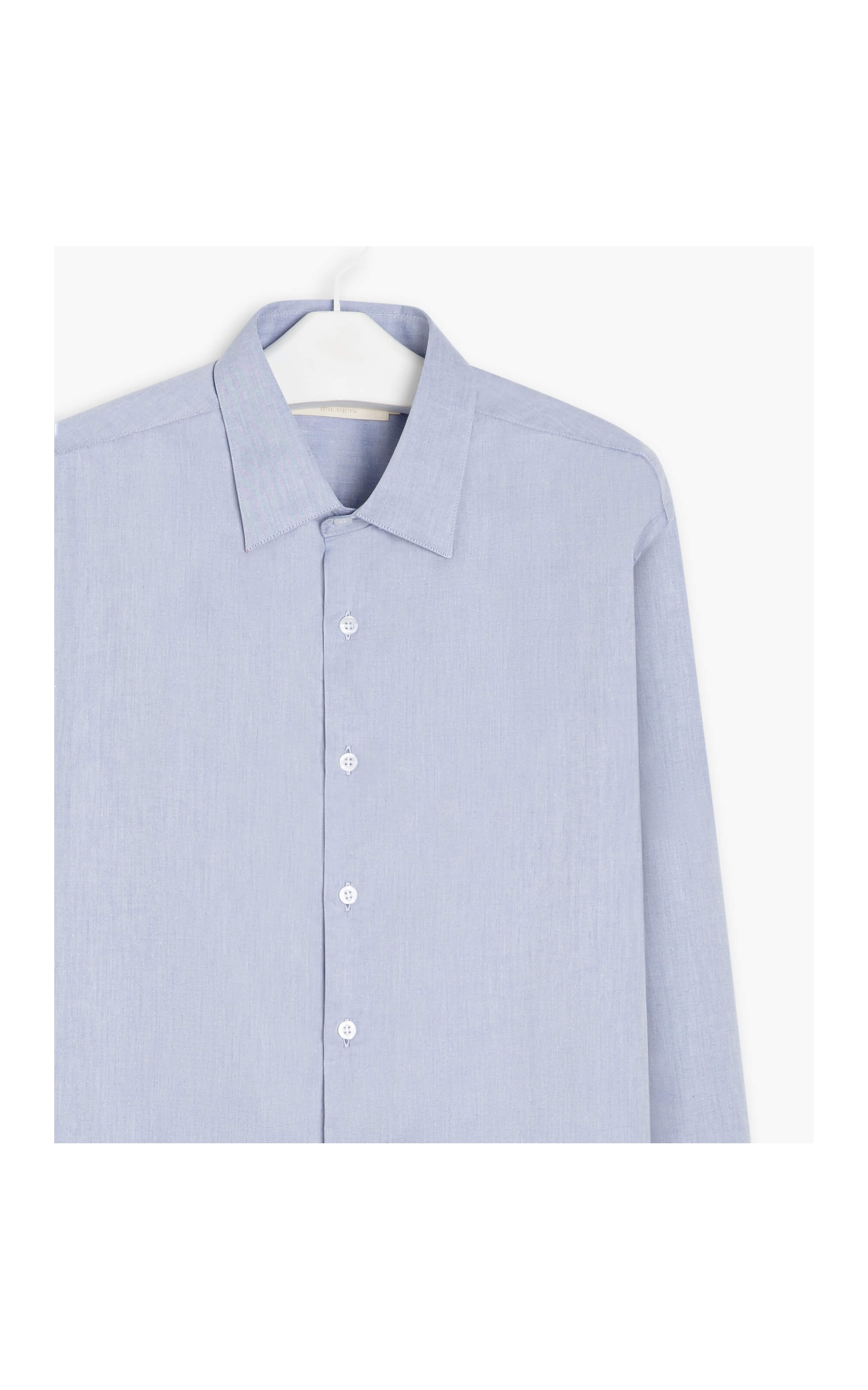 Camisa Twill Ml Azul Bic