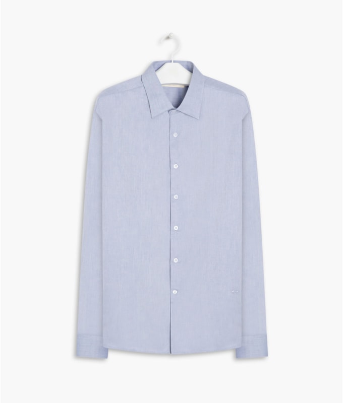 Camisa Twill Ml Azul Bic
