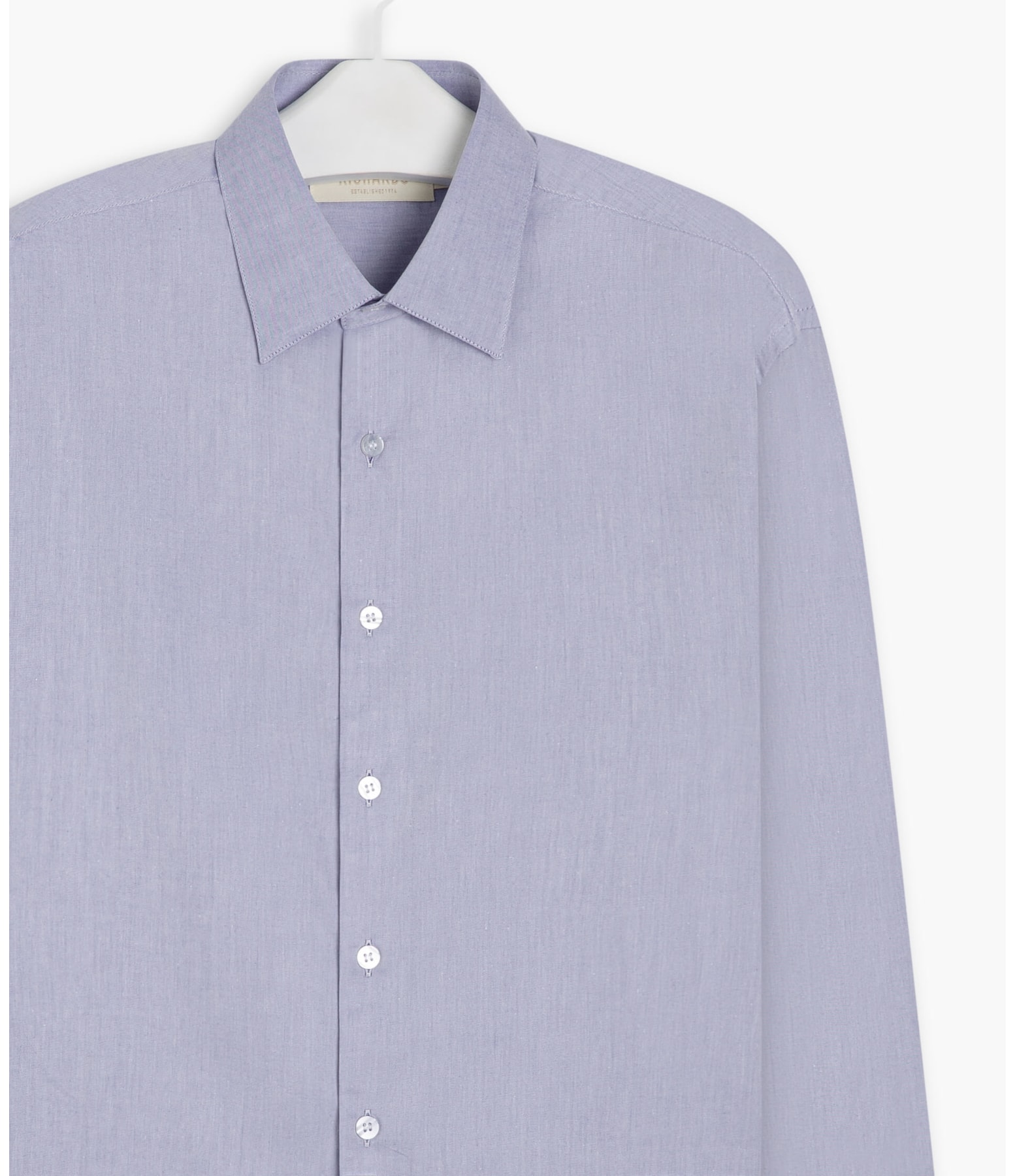 Camisa Twill Ml Azul Bic