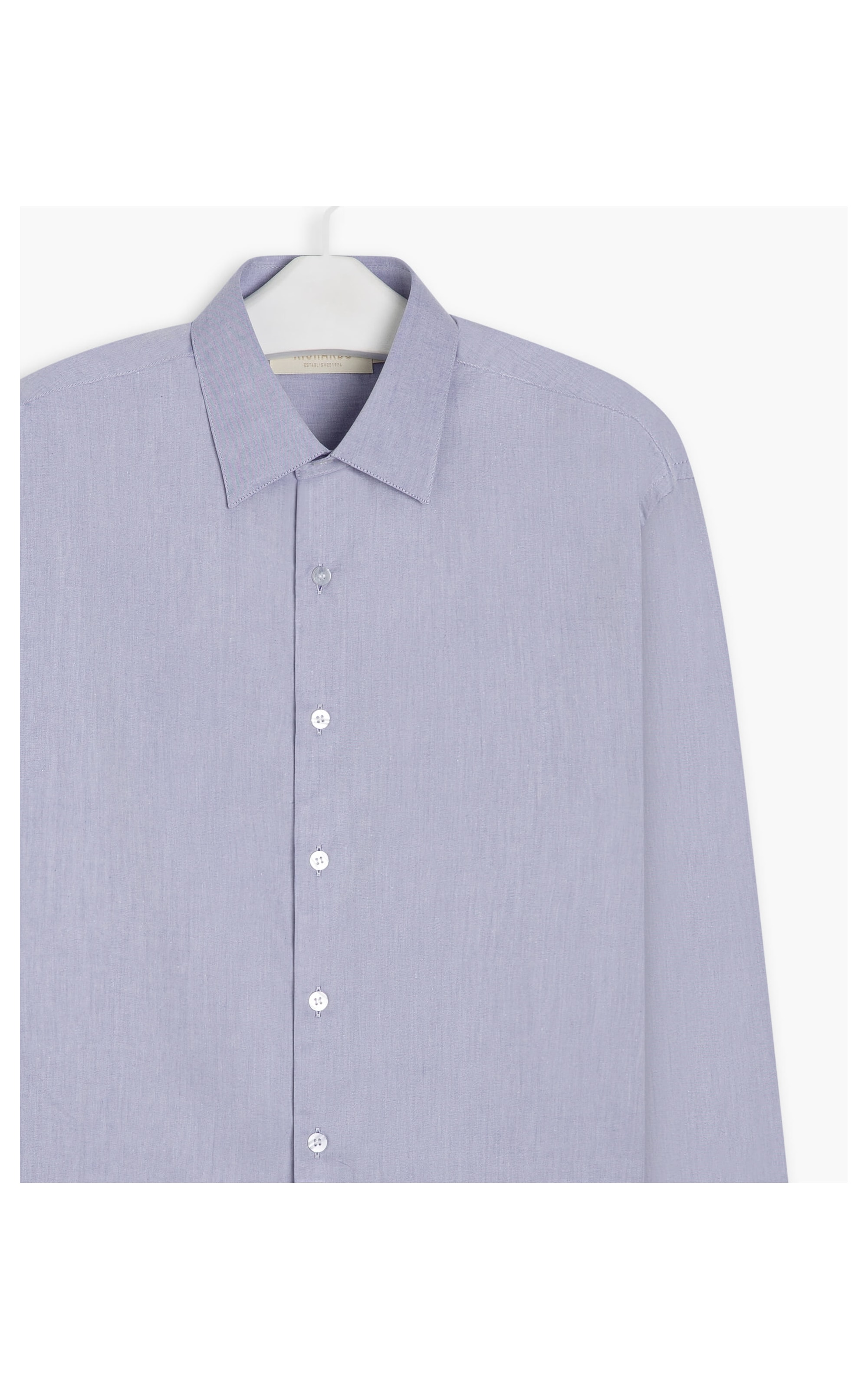 Camisa Twill Ml Azul Bic