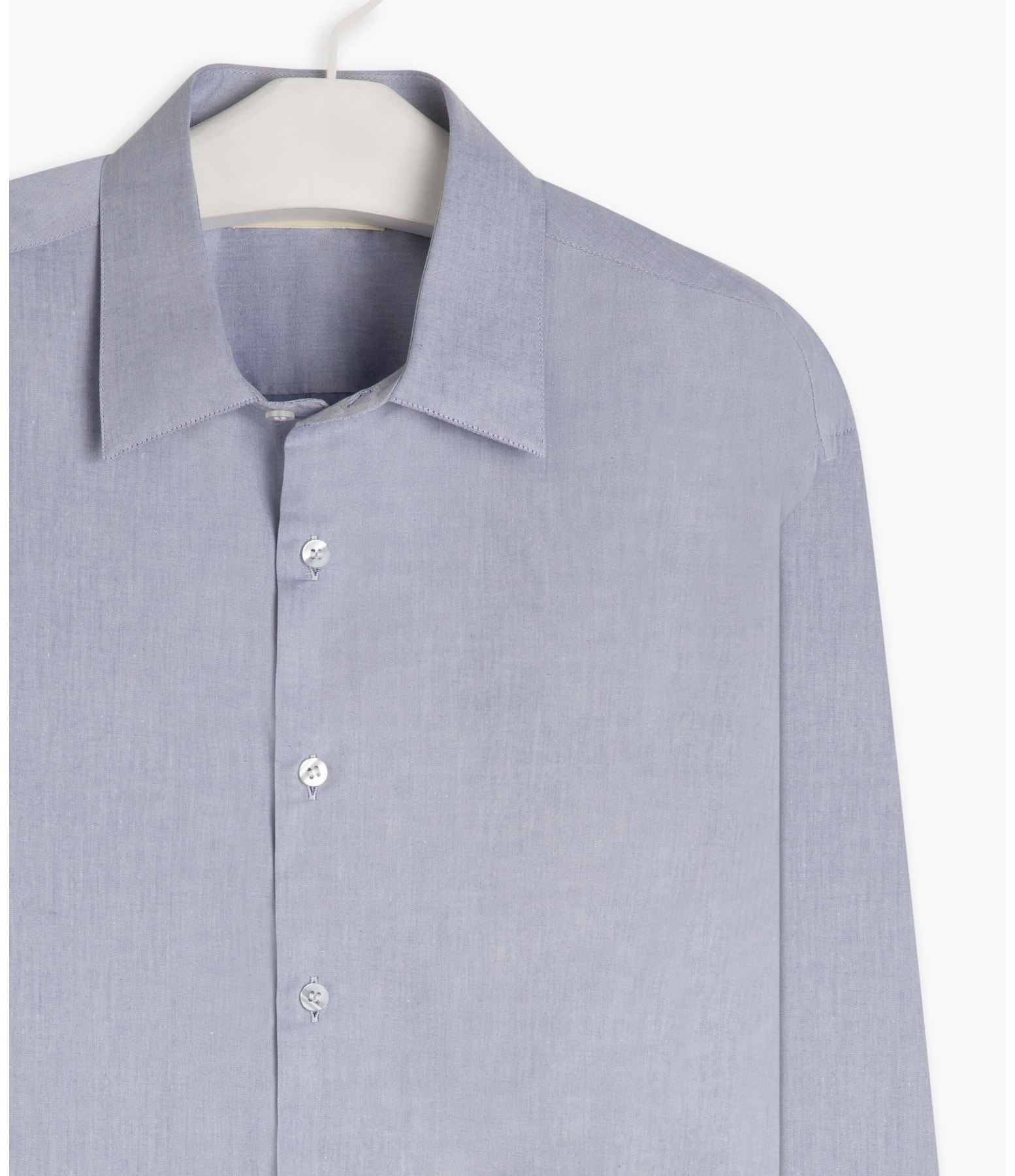 Camisa Twill Ml Azul Bic