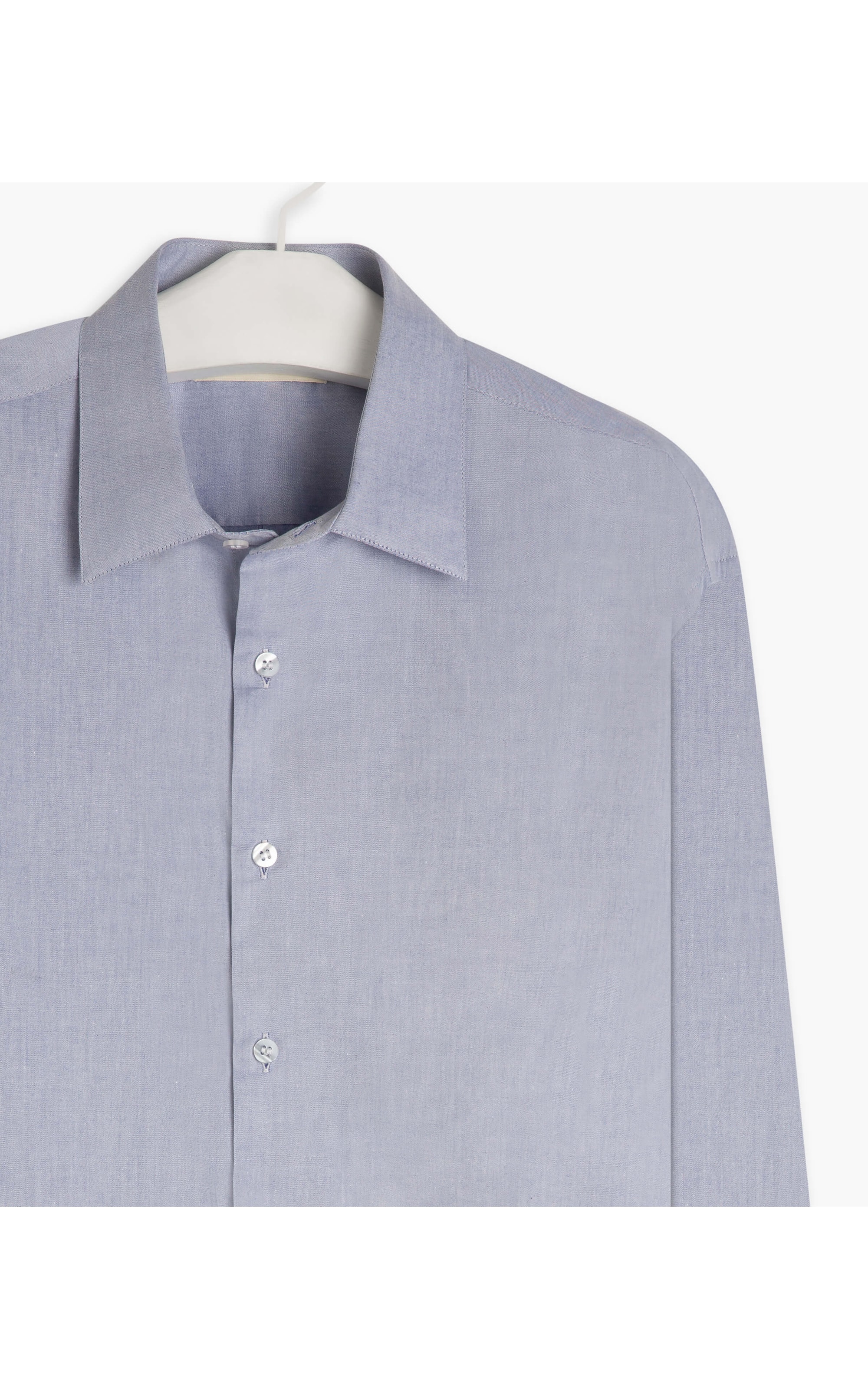 Camisa Twill Ml Azul Bic