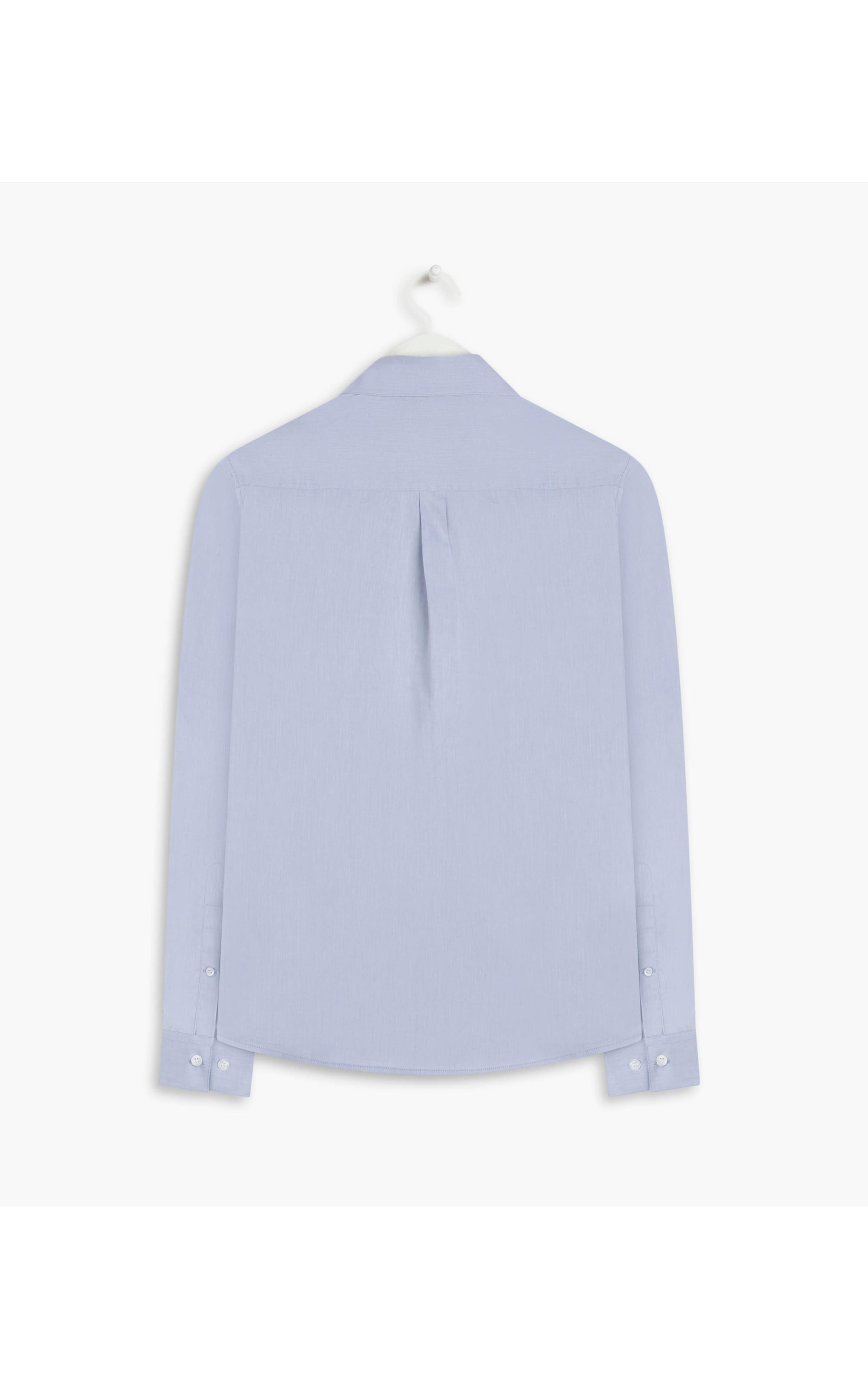 Camisa Twill Ml Azul Claro