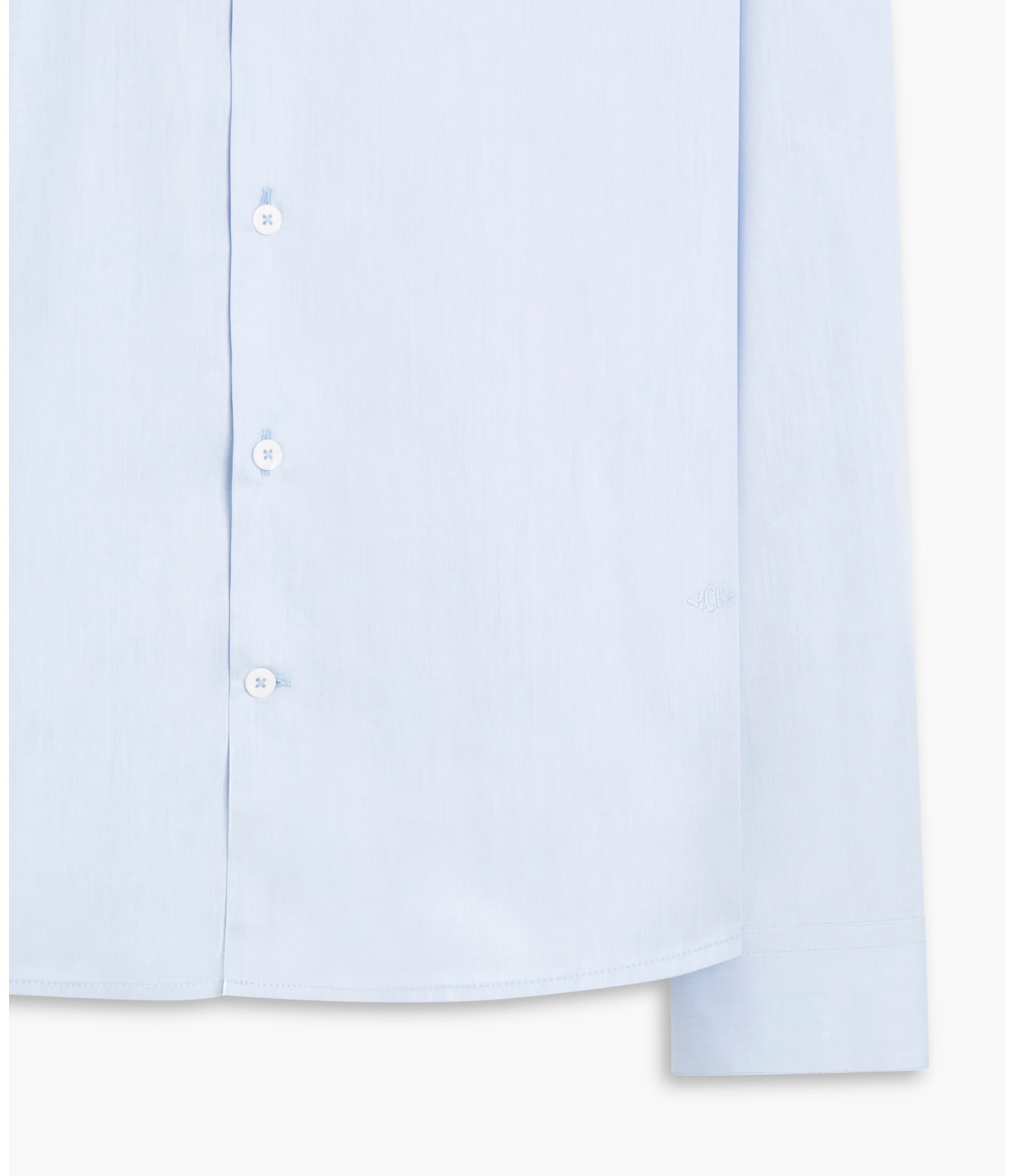 Camisa Twill Ml Azul Claro