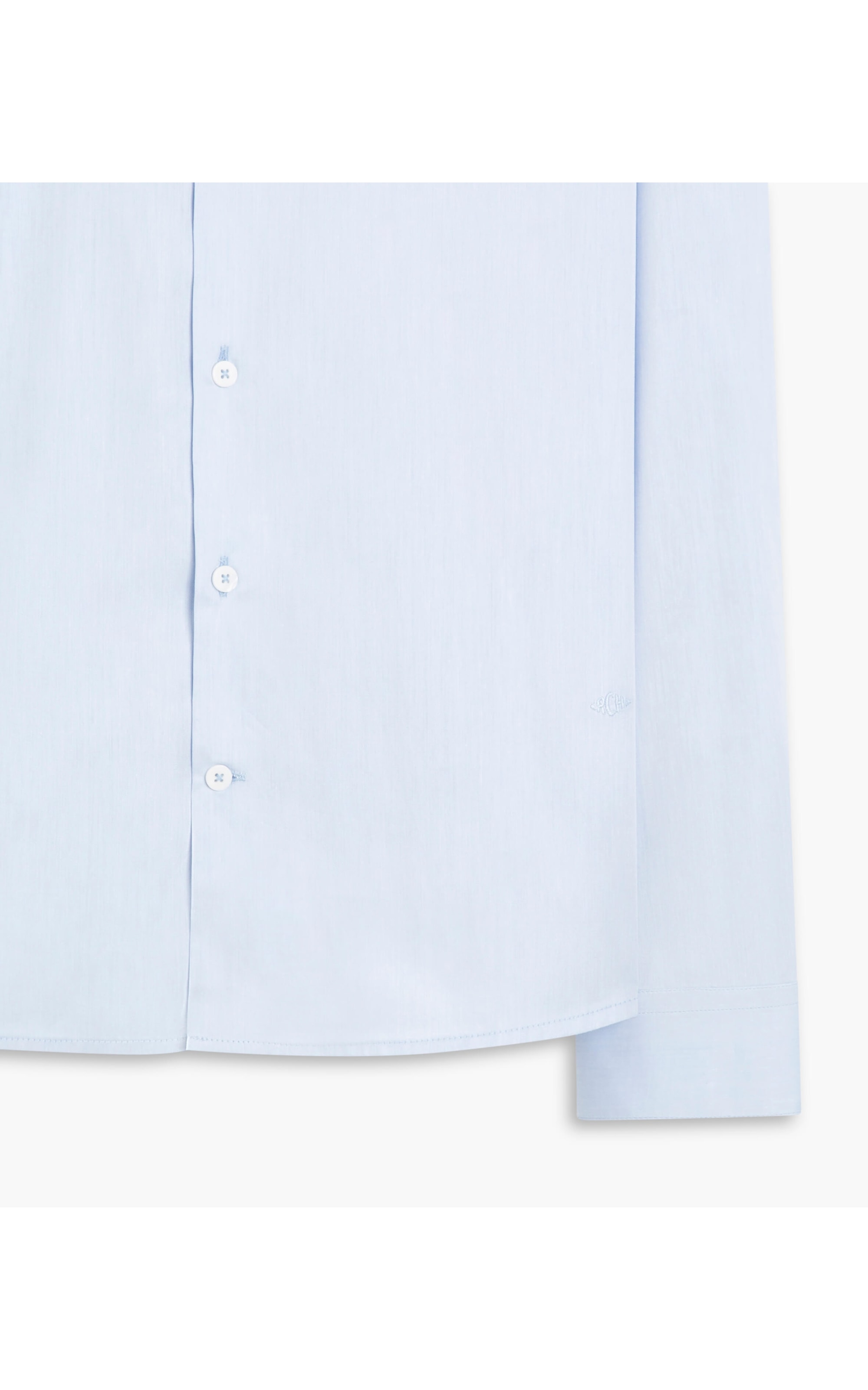 Camisa Twill Ml Azul Claro