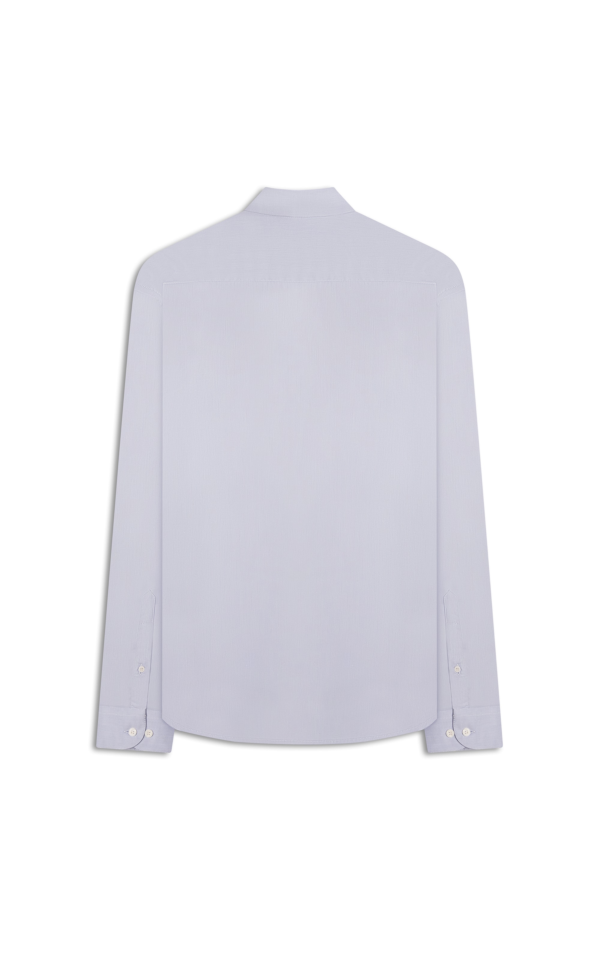Camisa Twill Ml Azul Medio