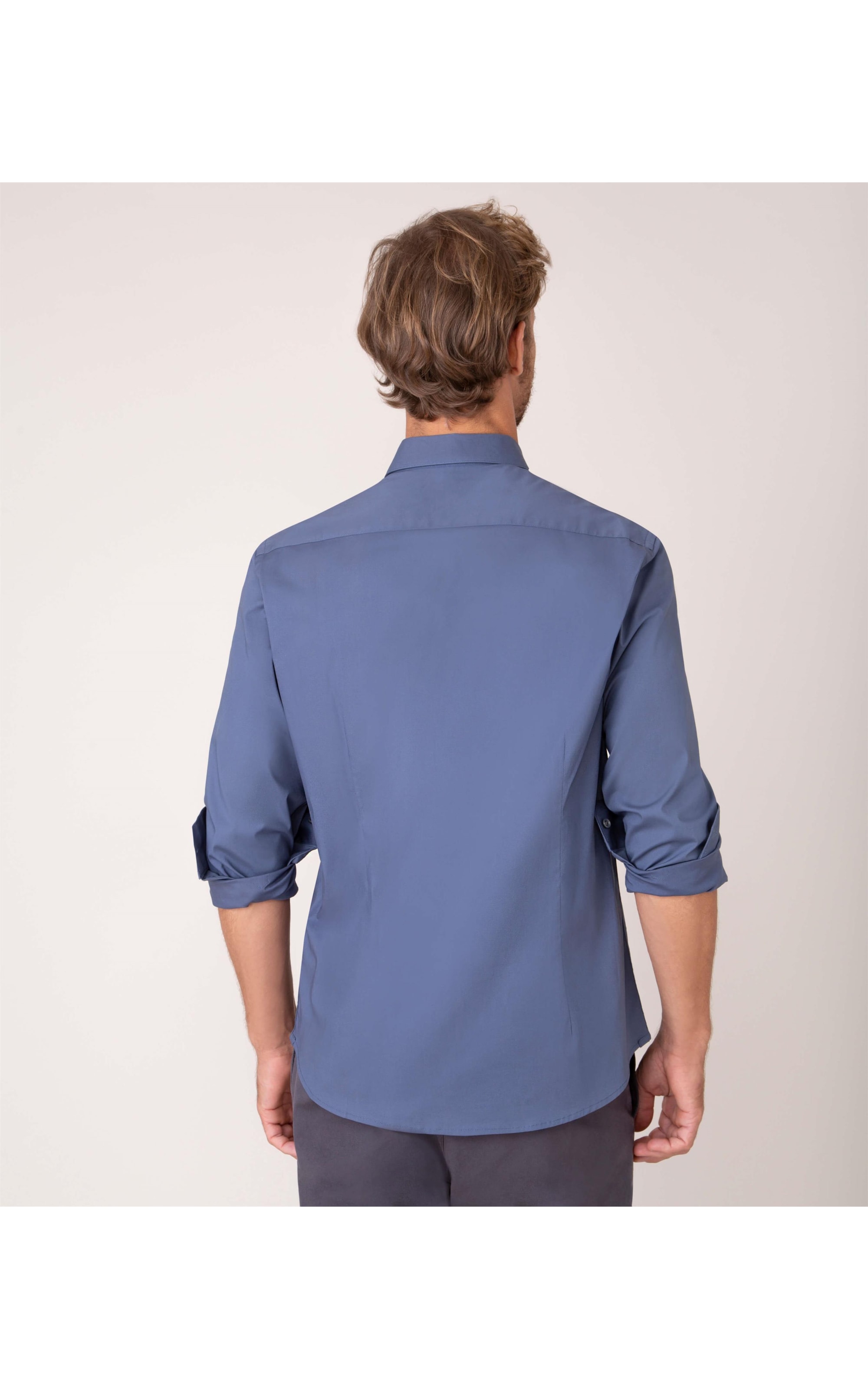 Camisa Urban Stretch Ml Azul Marinho