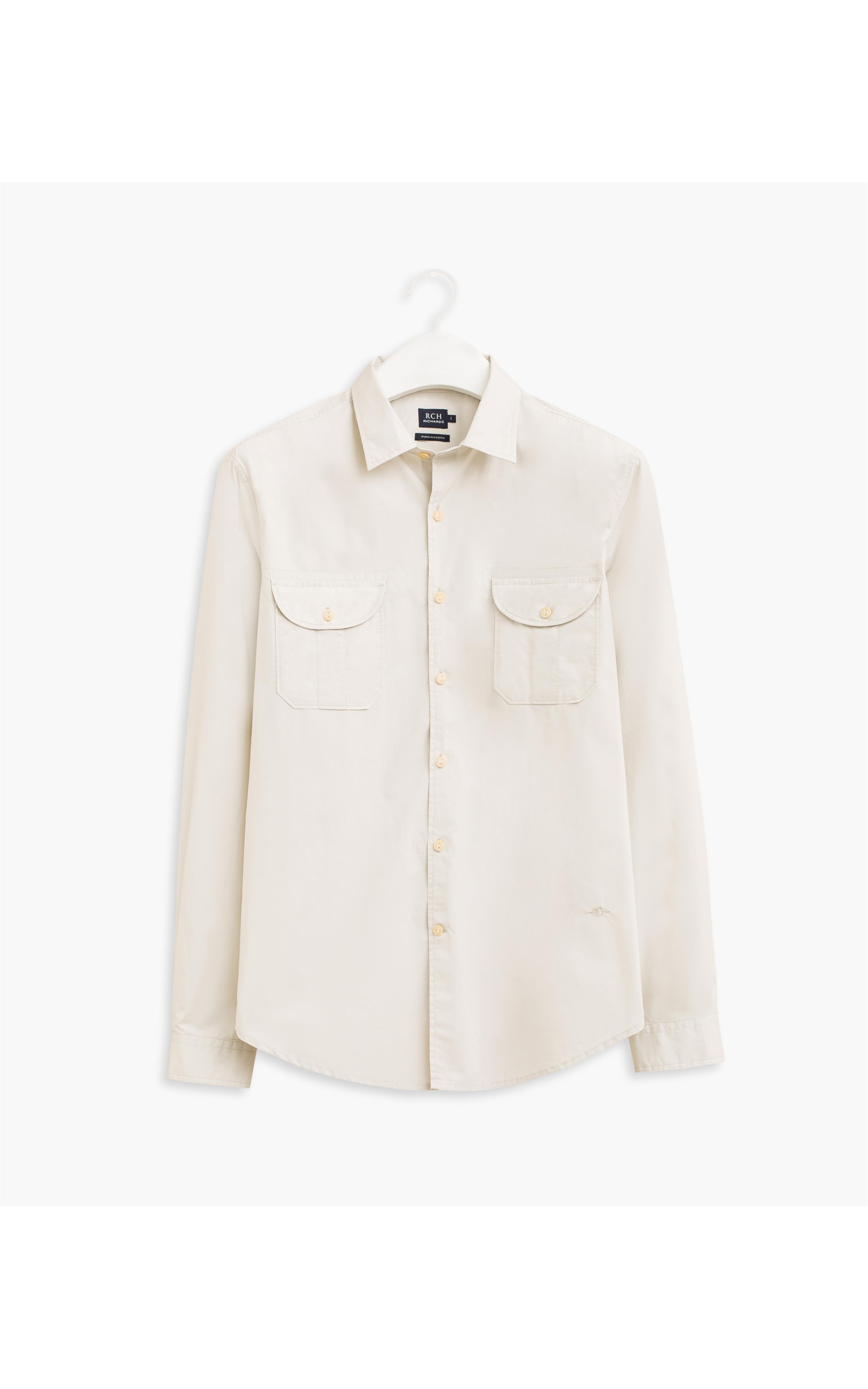 Camisa Utilitaria Summer Ml Creme
