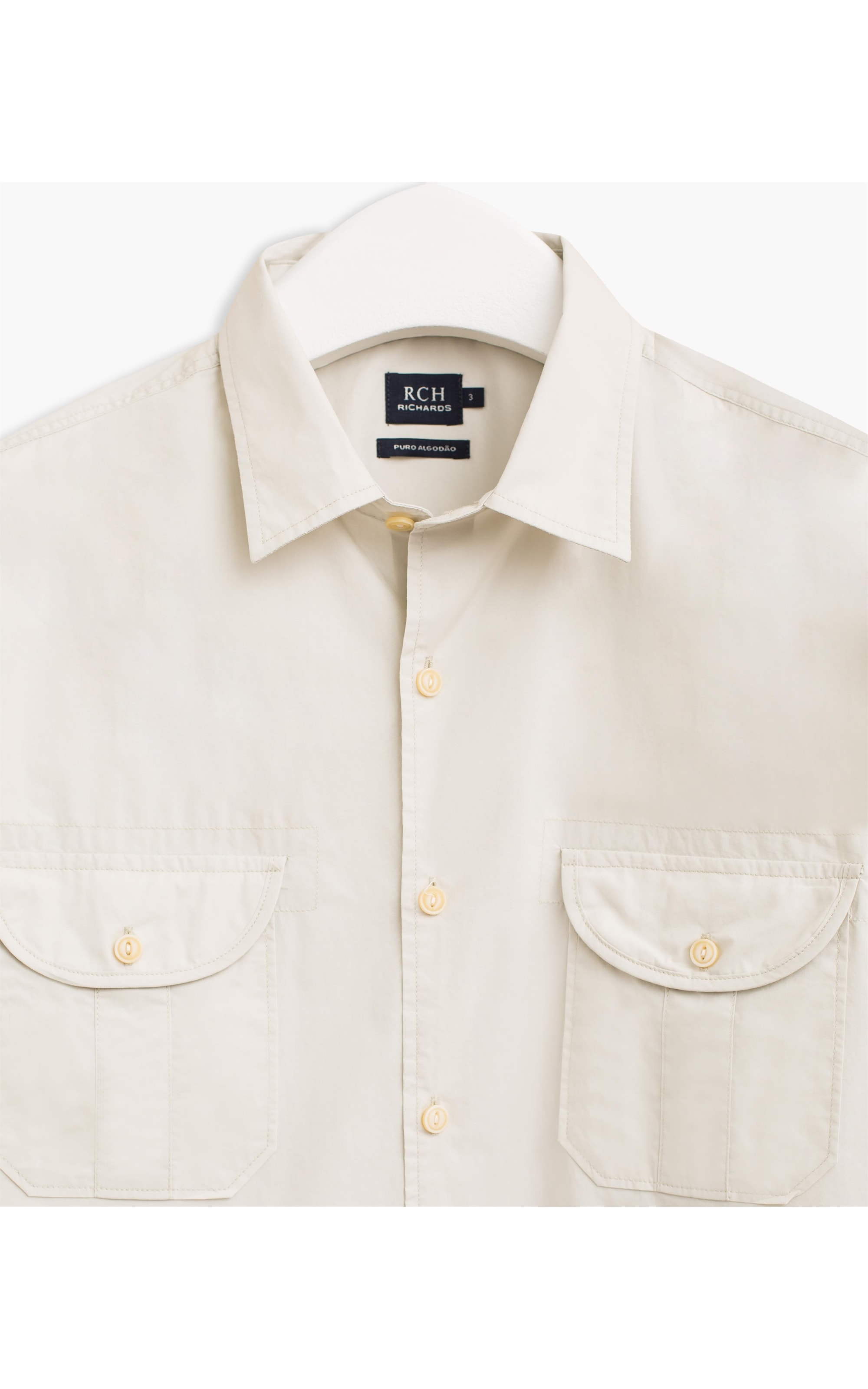 Camisa Utilitaria Summer Ml Creme