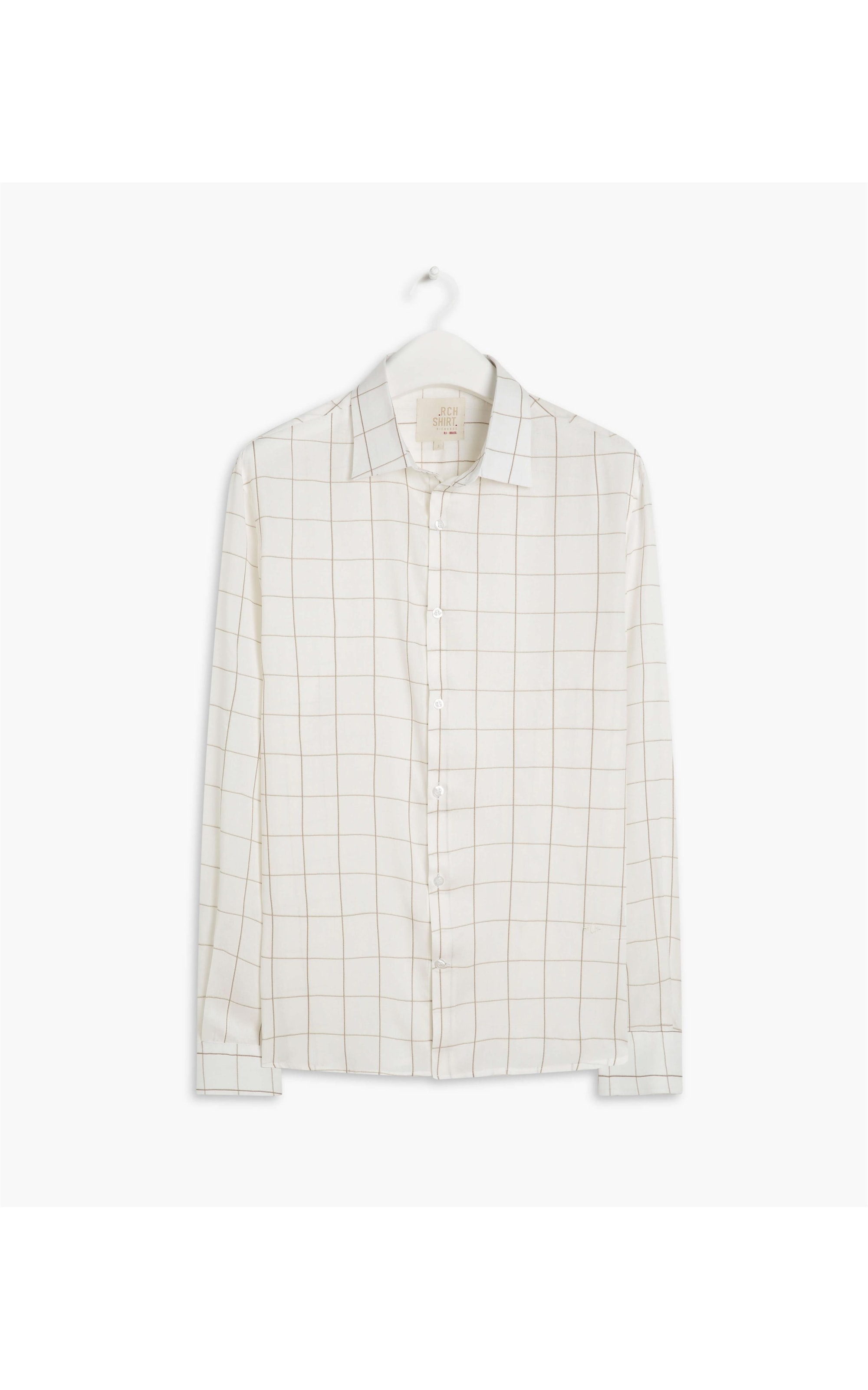 Camisa Vani Viscose Listrada Ml Caqui