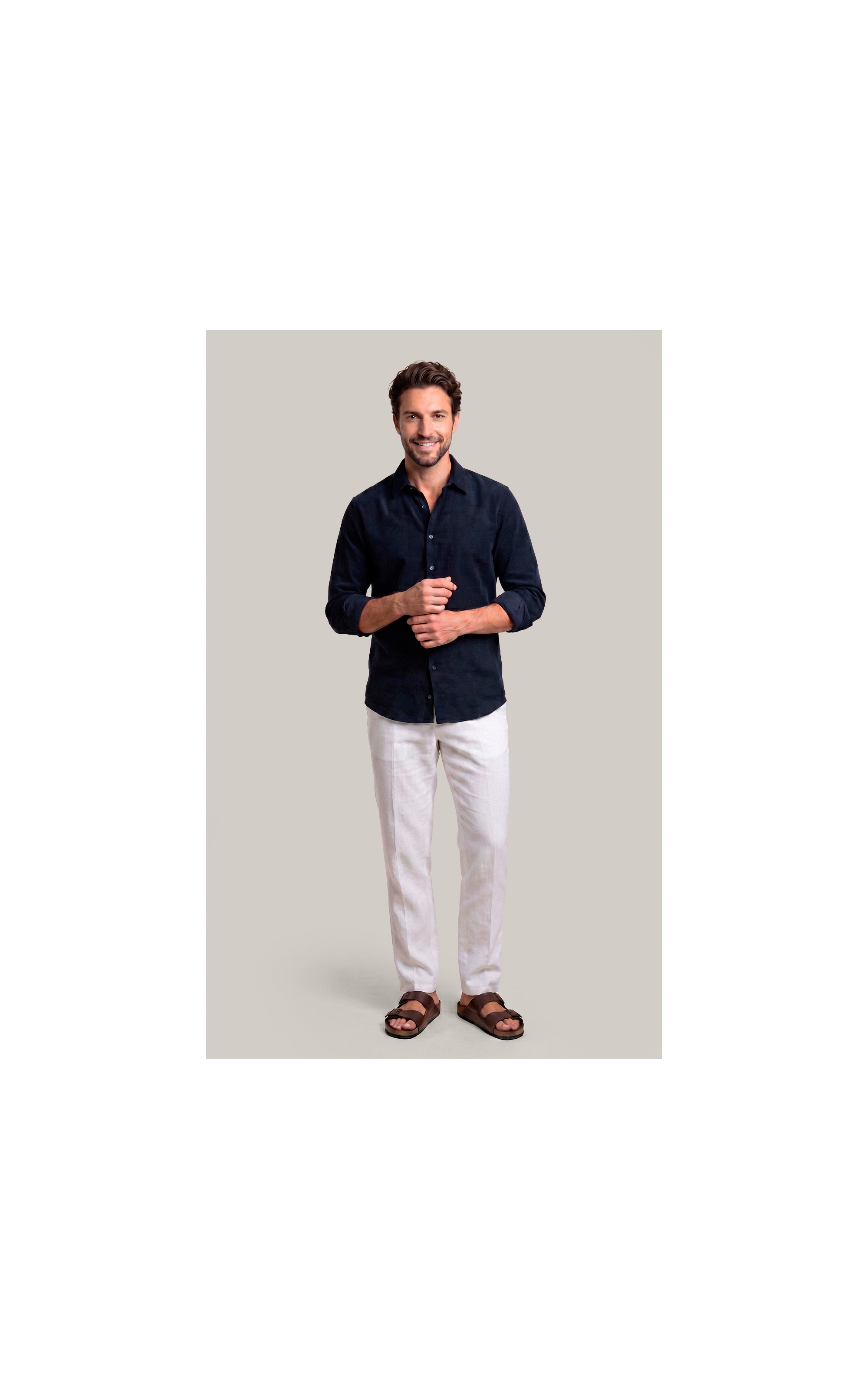 Camisa Veludo Classic Dark Navy