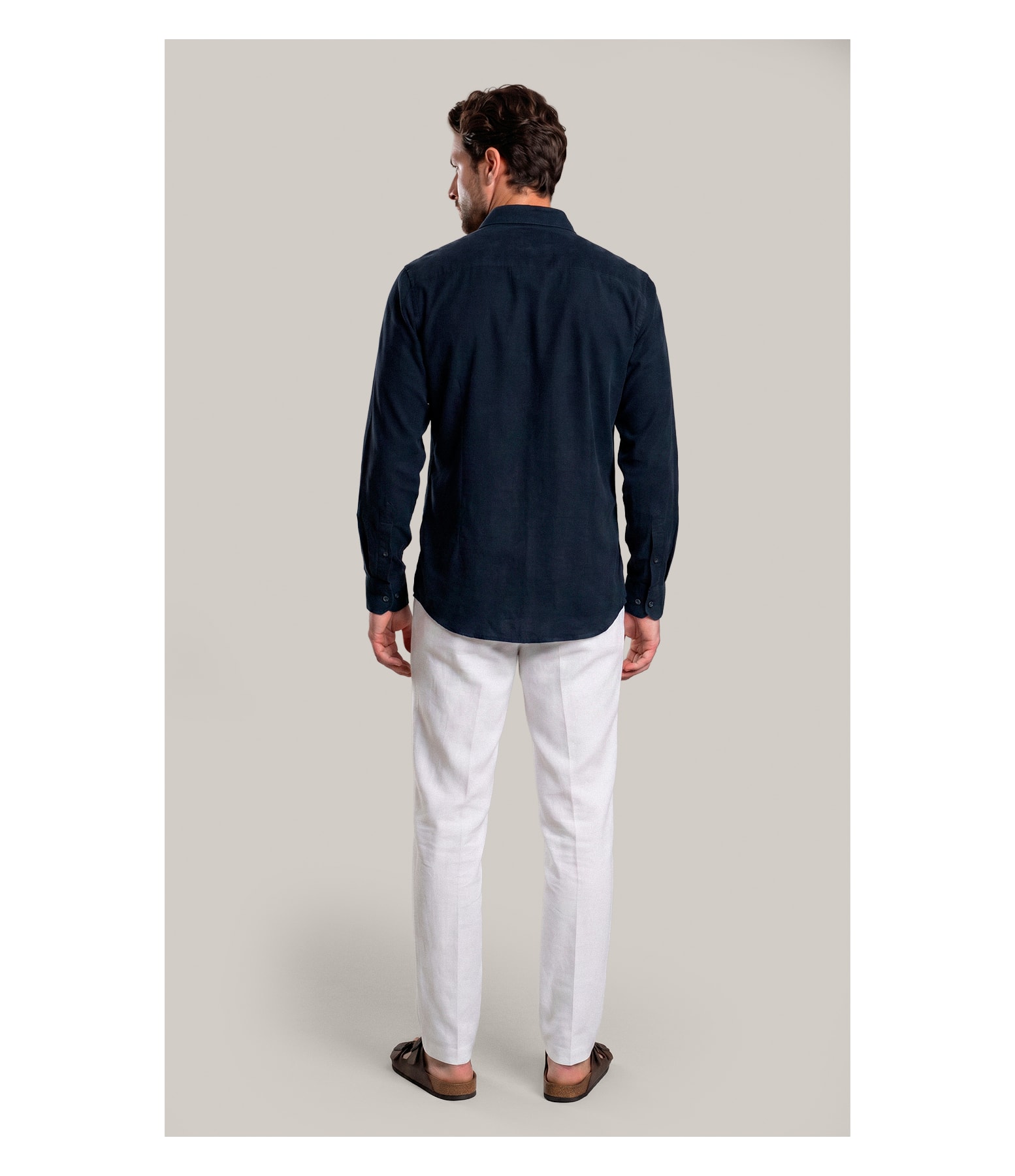 Camisa Veludo Classic Dark Navy