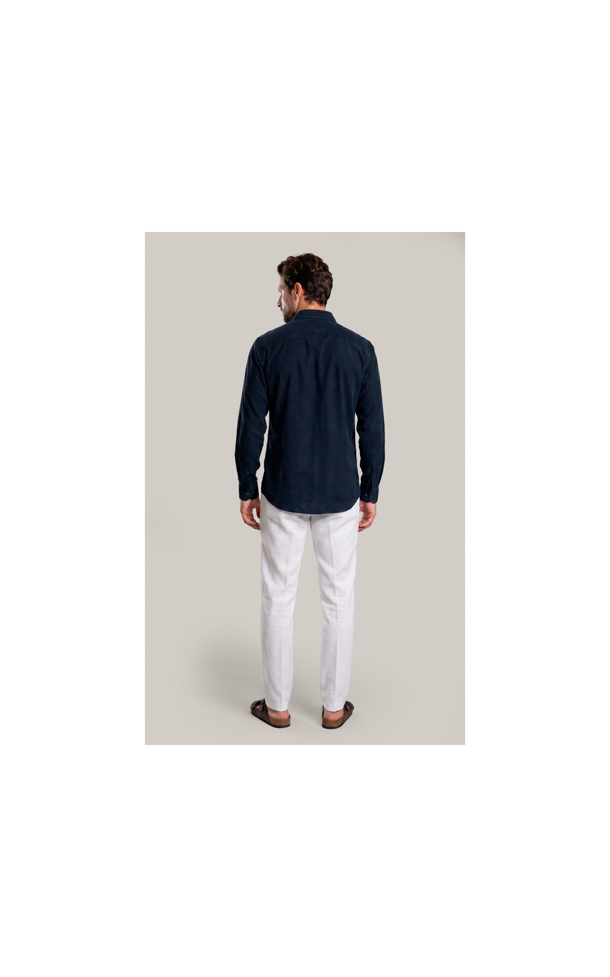 Camisa Veludo Classic Dark Navy