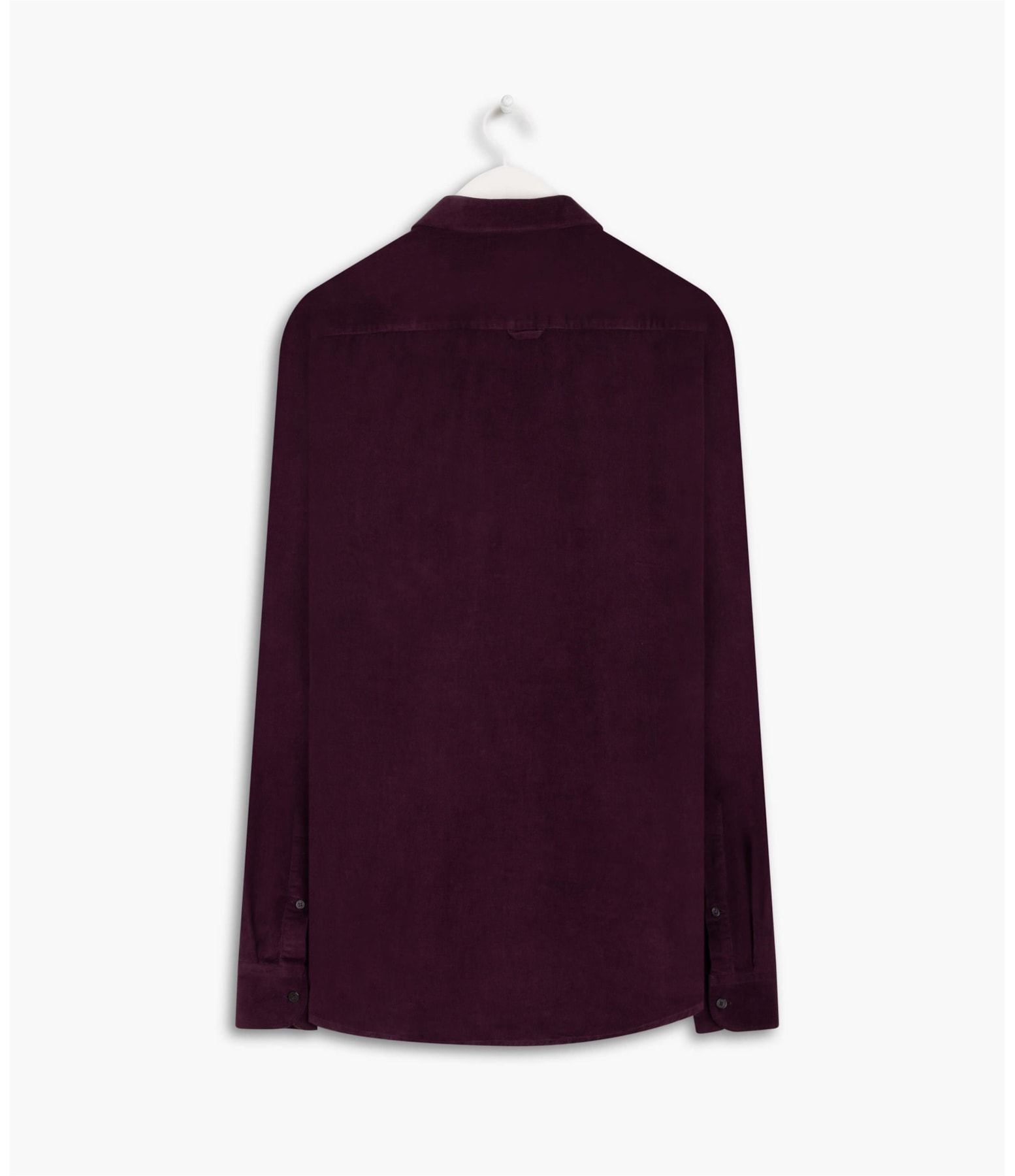 Camisa Veludo Cotele Lisa  Ml Roxo