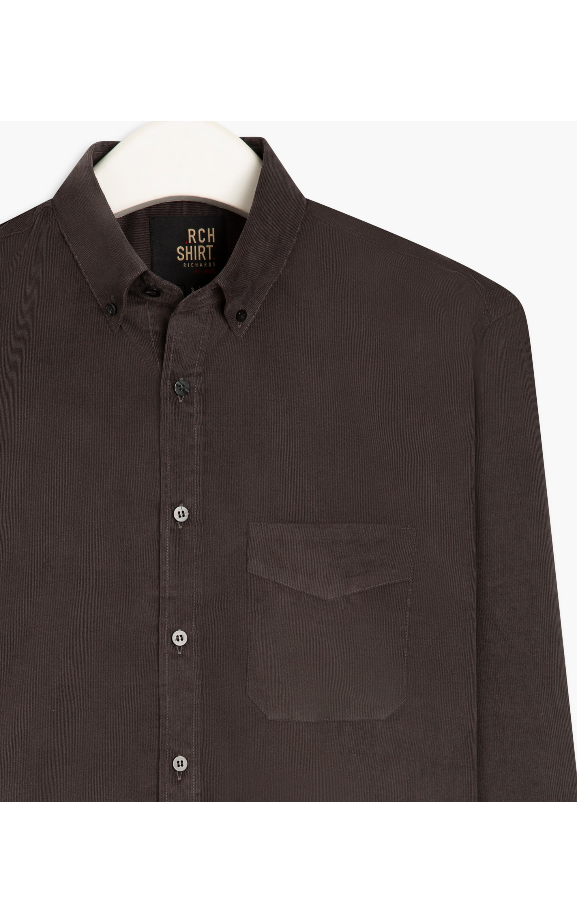 Camisa Veludo Fredy Ml Grafite