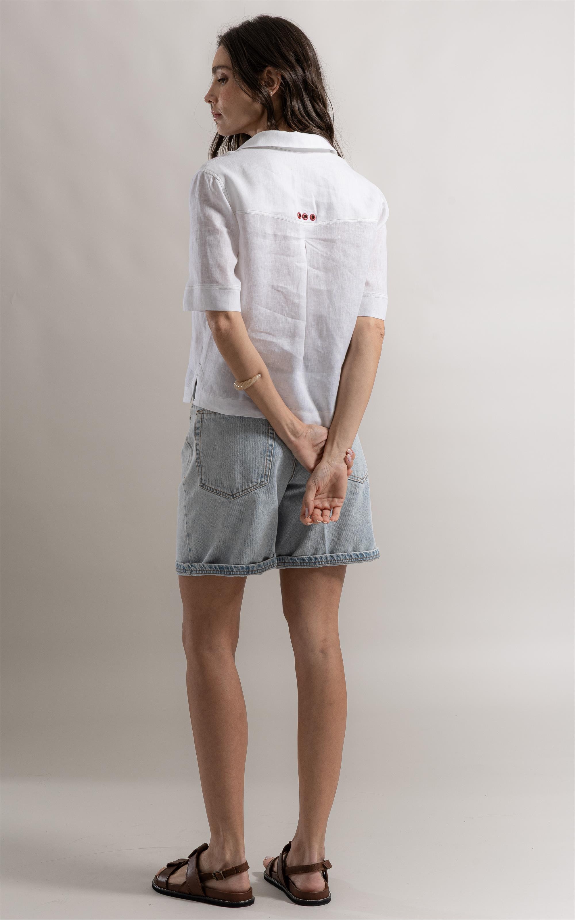 Camisa Verona Puro Linho Branco
