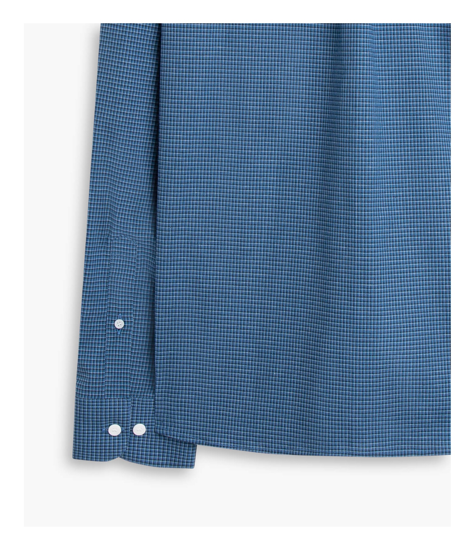 Camisa Vini Tricoline Xadrez Ml Azul Bic