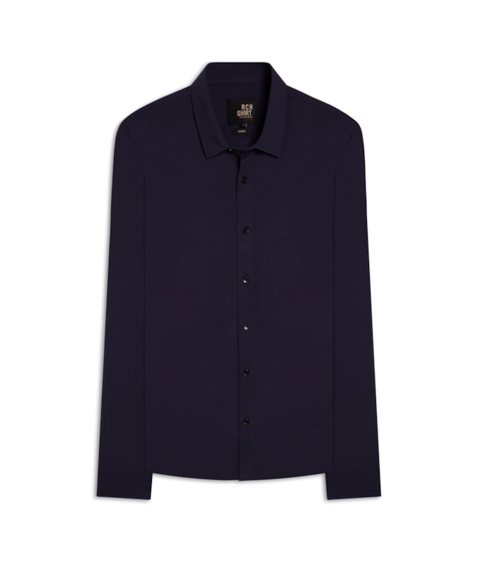 Camisa Visco Nylon Slim Dark Navy