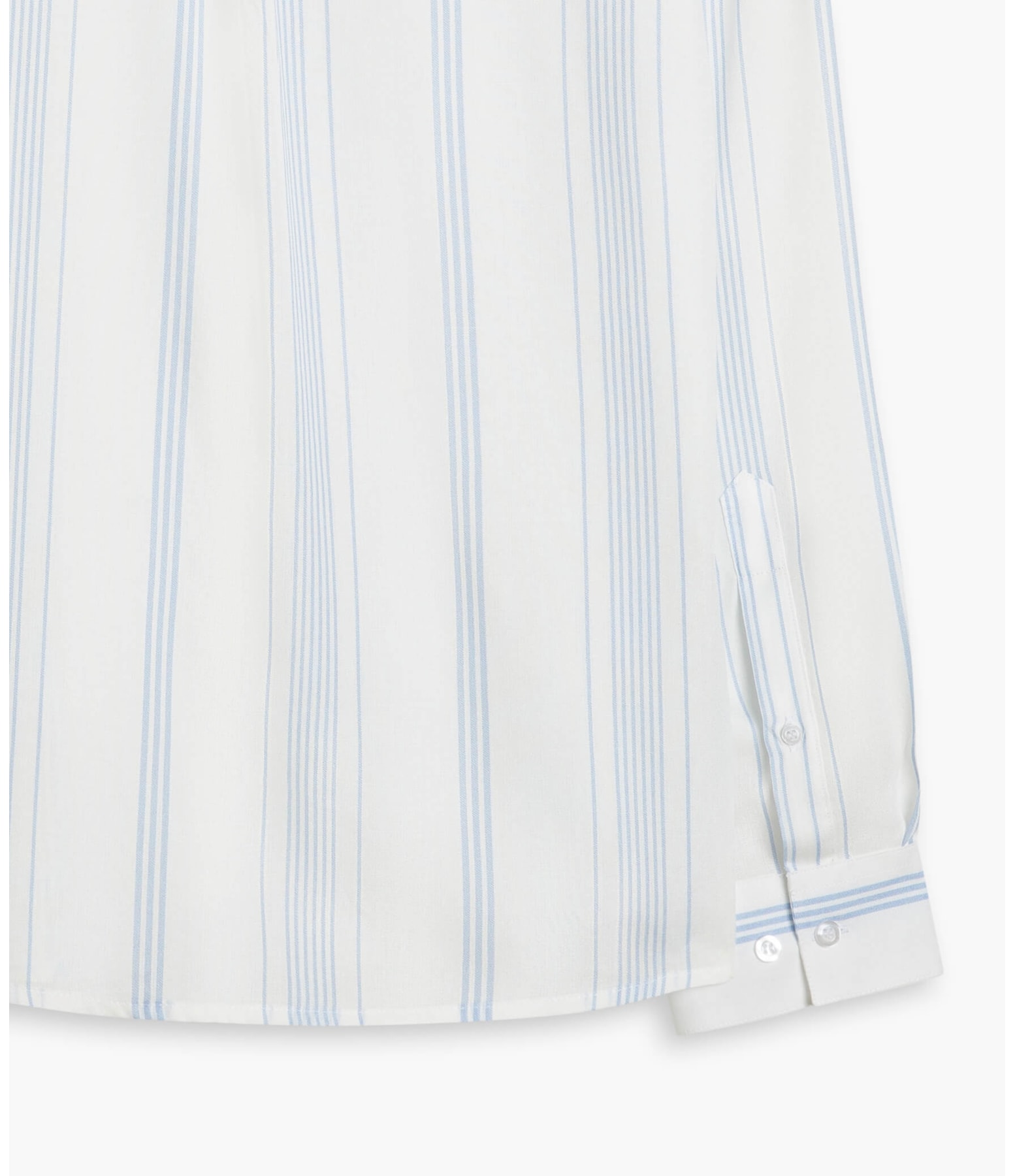 Camisa Viscose Bento Listrada Ml Branco
