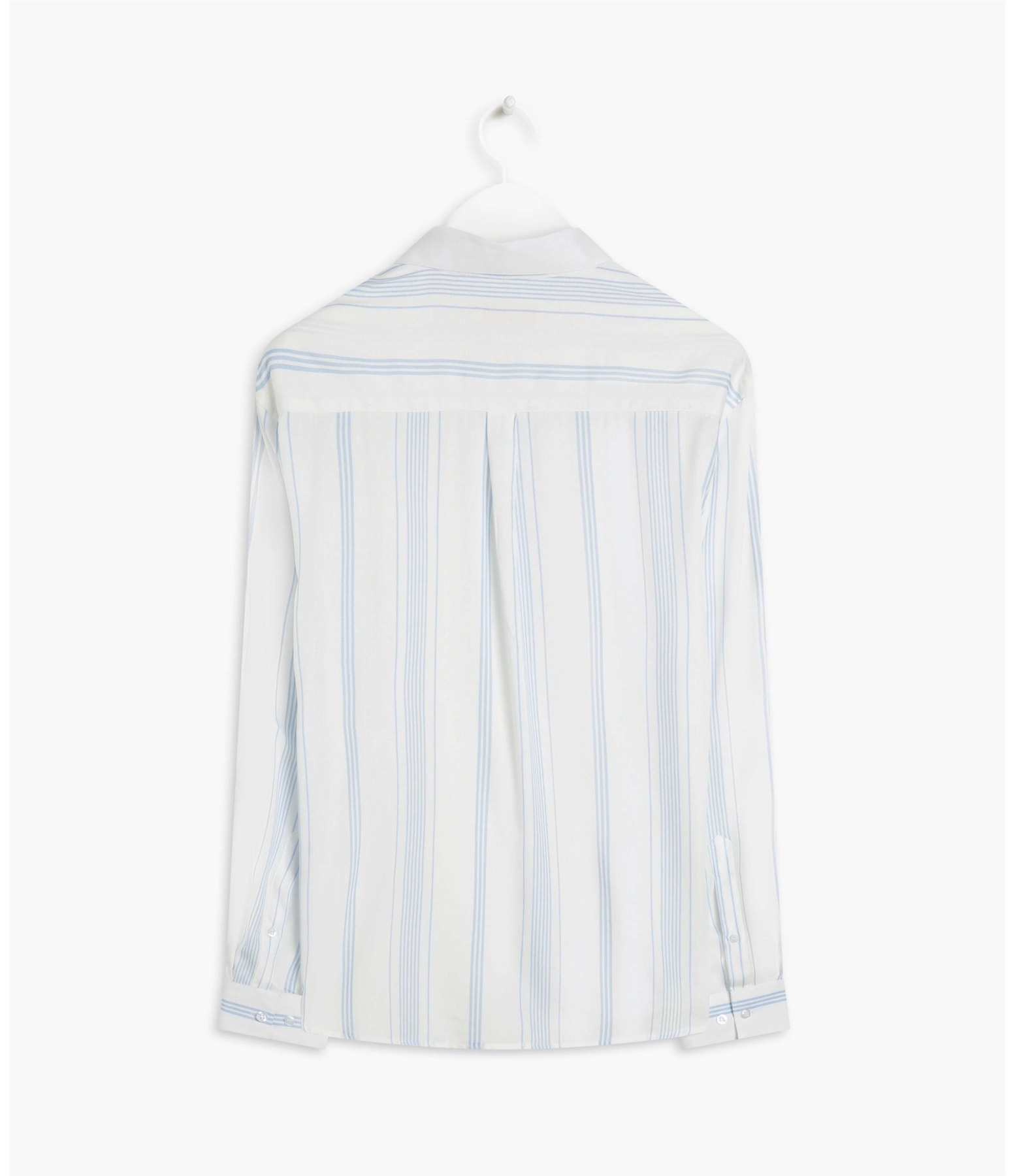 Camisa Viscose Bento Listrada Ml Branco