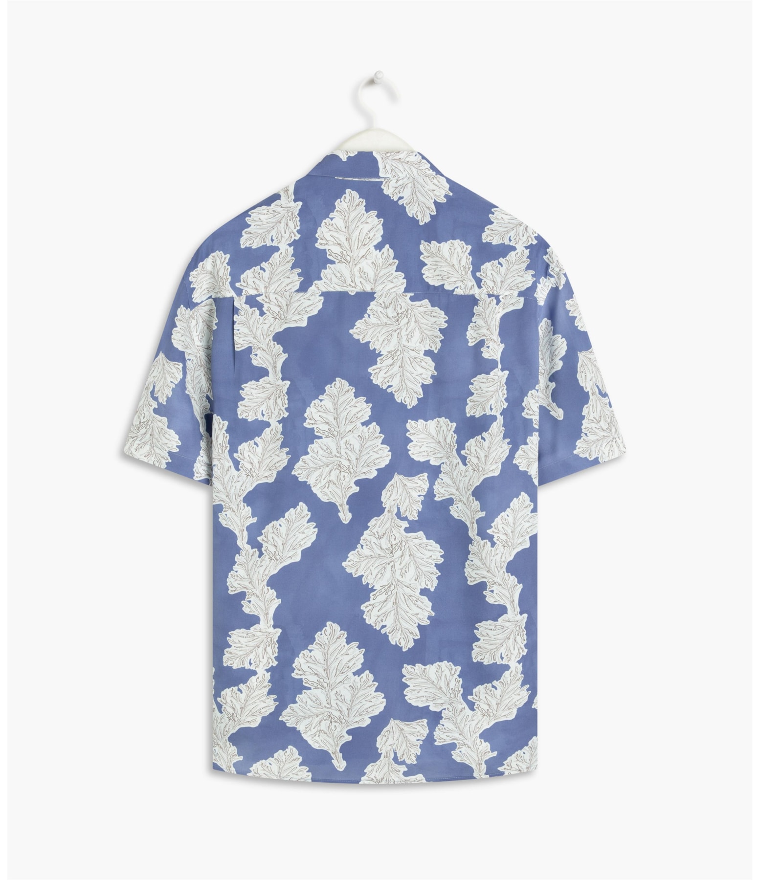 Camisa Viscose Estampada Algas Mc Caqui