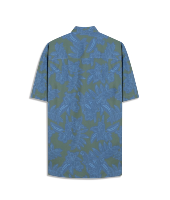Camisa Viscose Estampada Diogo Mc Verde Bandeira