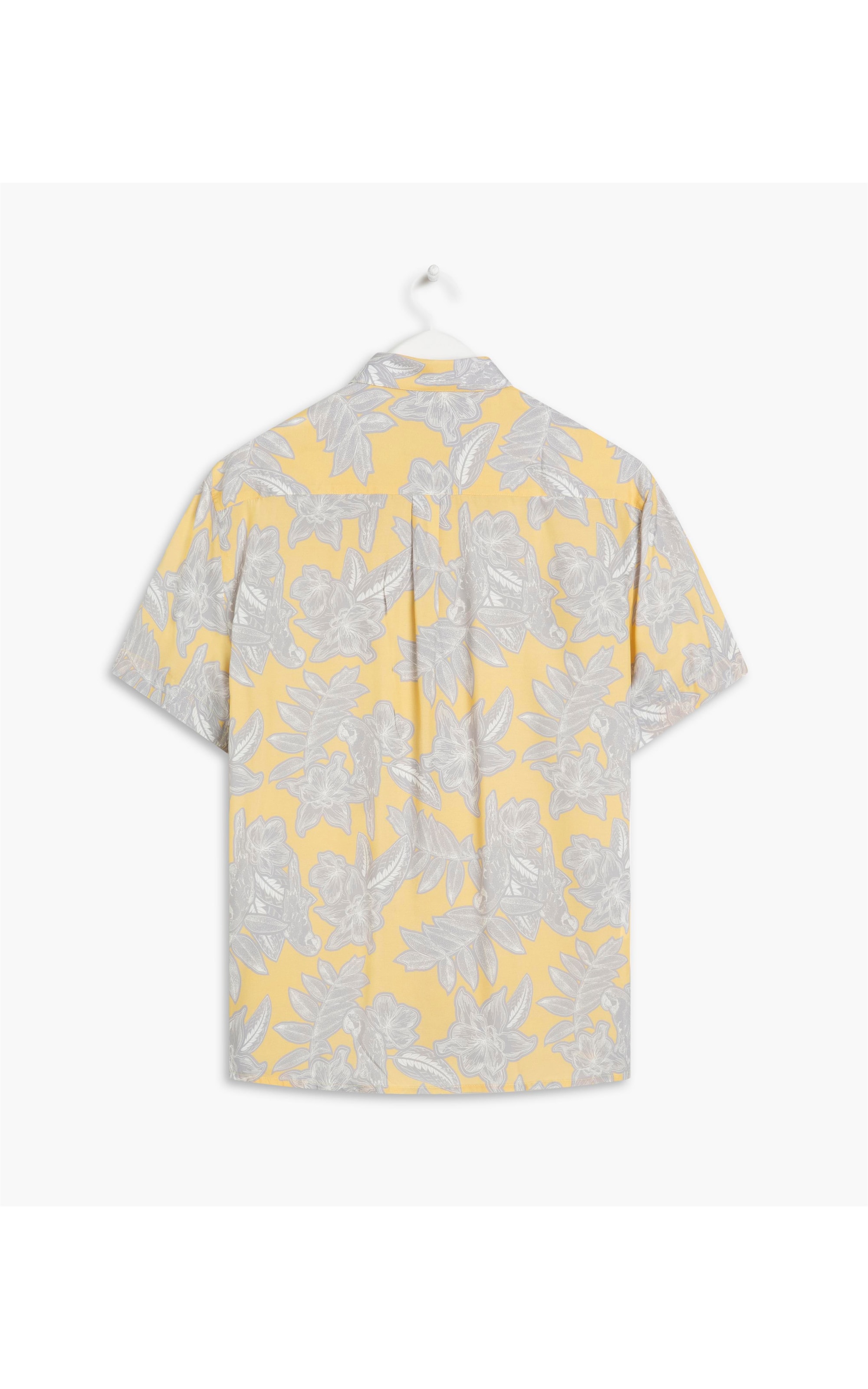 Camisa Viscose Estampada Macaw Mc Amarelo