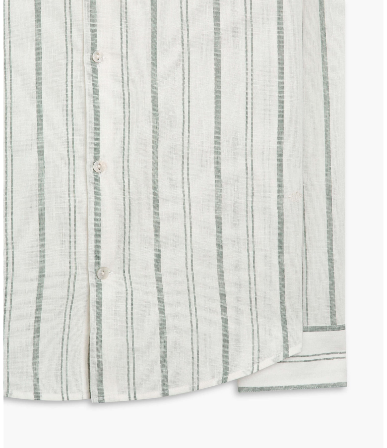 Camisa Vitor Linho Blend Verde Militar
