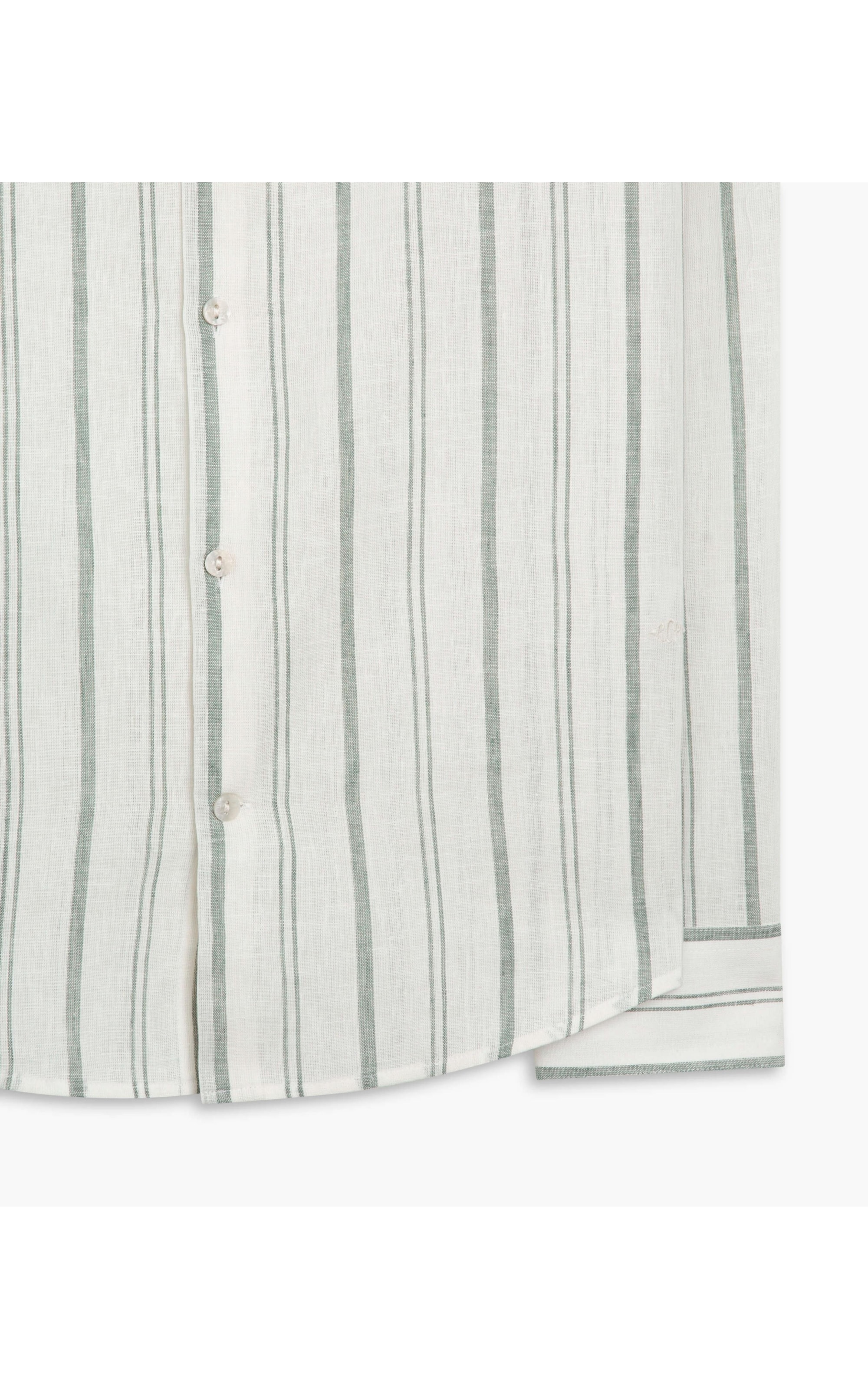 Camisa Vitor Linho Blend Verde Militar