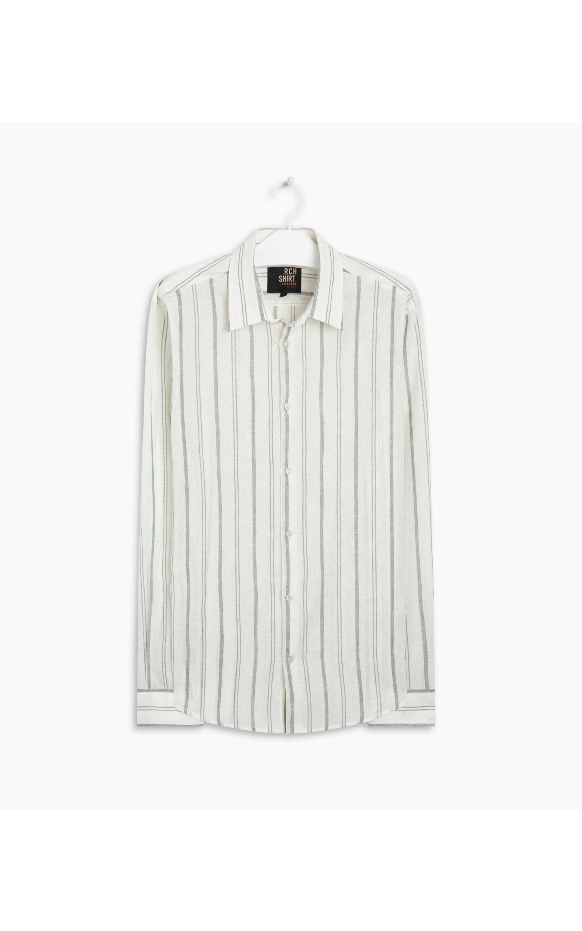 Camisa Vitor Linho Blend Verde Militar