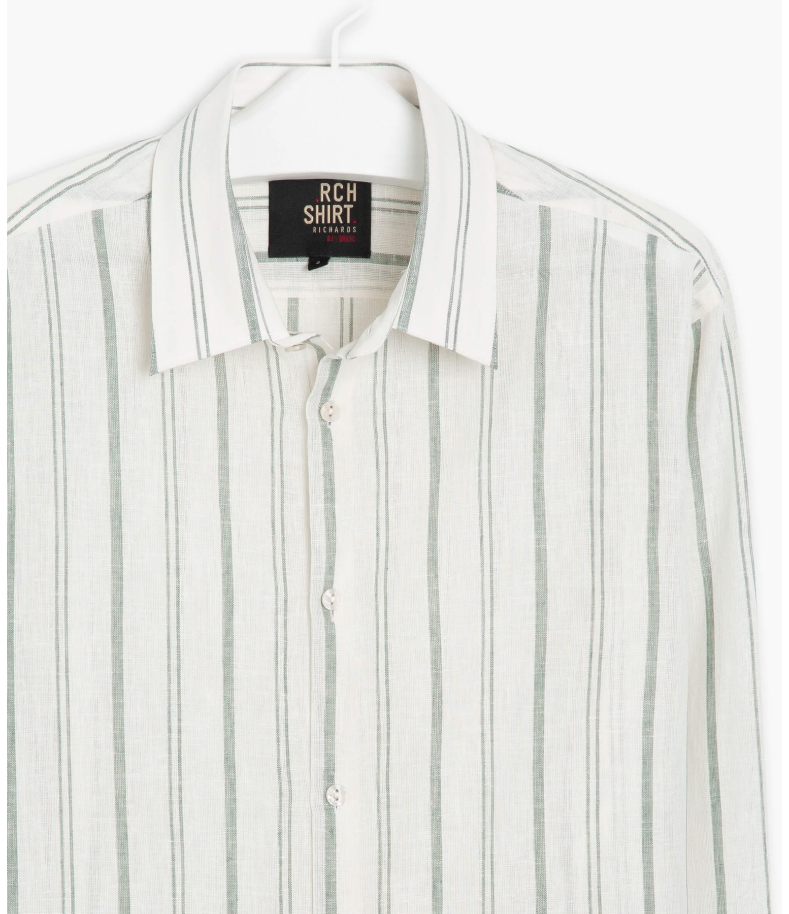 Camisa Vitor Linho Blend Verde Militar