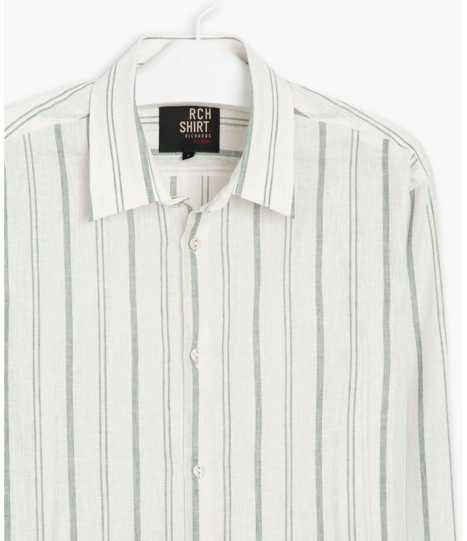 Camisa Vitor Linho Blend Verde Militar