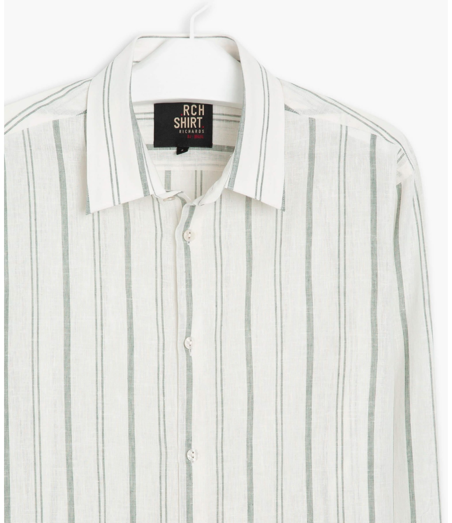 Camisa Vitor Linho Blend Verde Militar