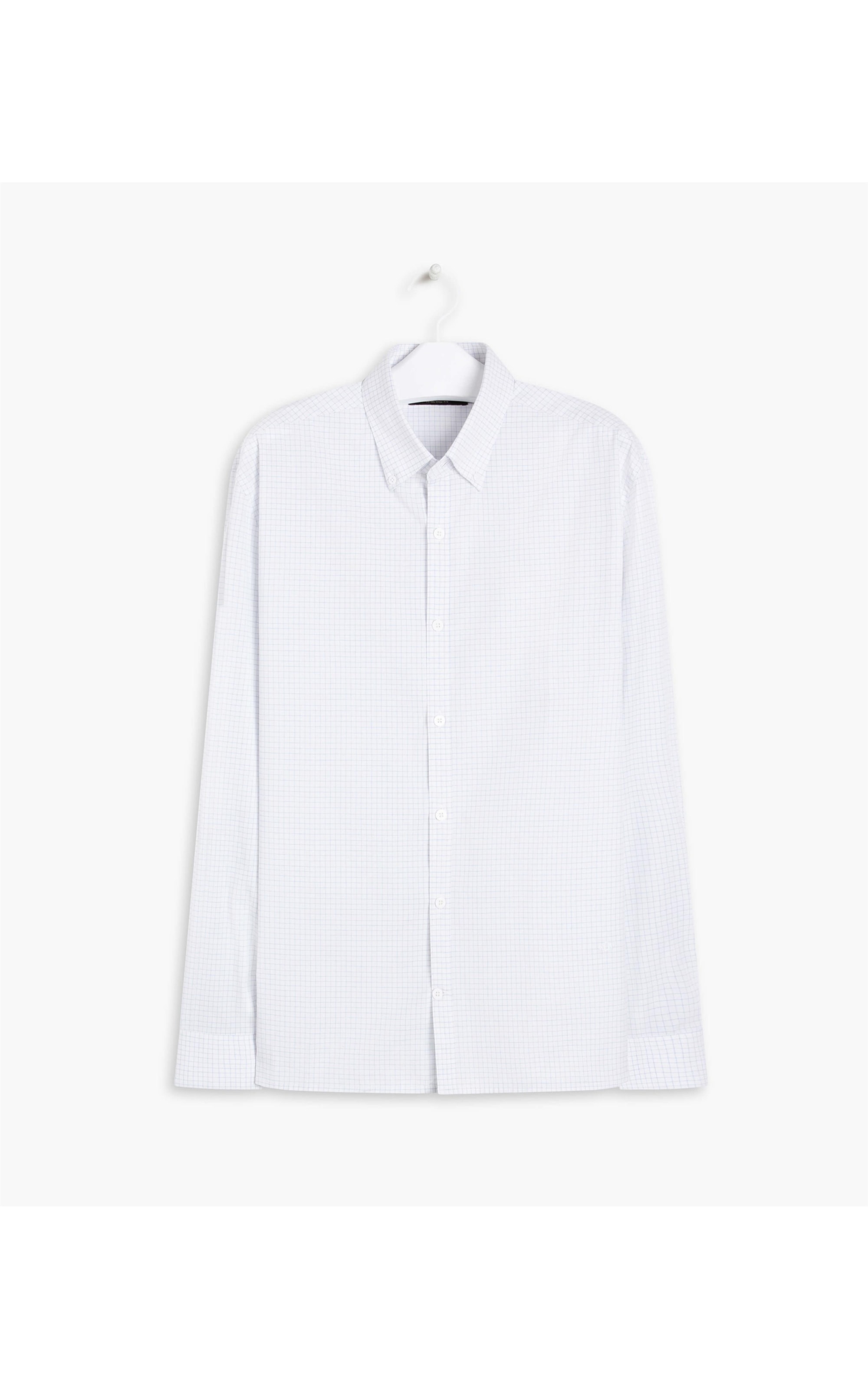 Camisa Vitor Traveller Ft Xadrez Ml Azul Claro