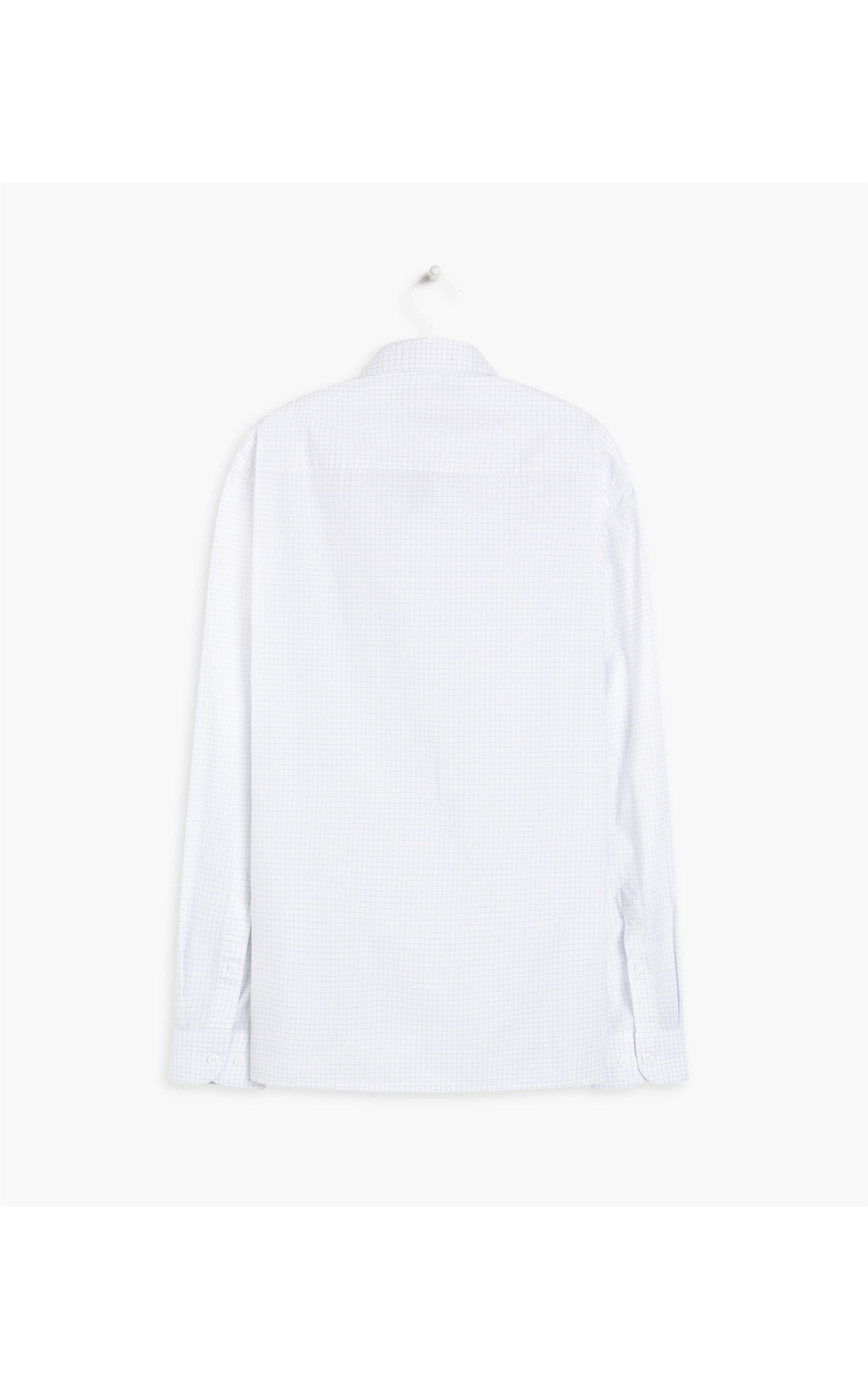 Camisa Vitor Traveller Ft Xadrez Ml Azul Claro