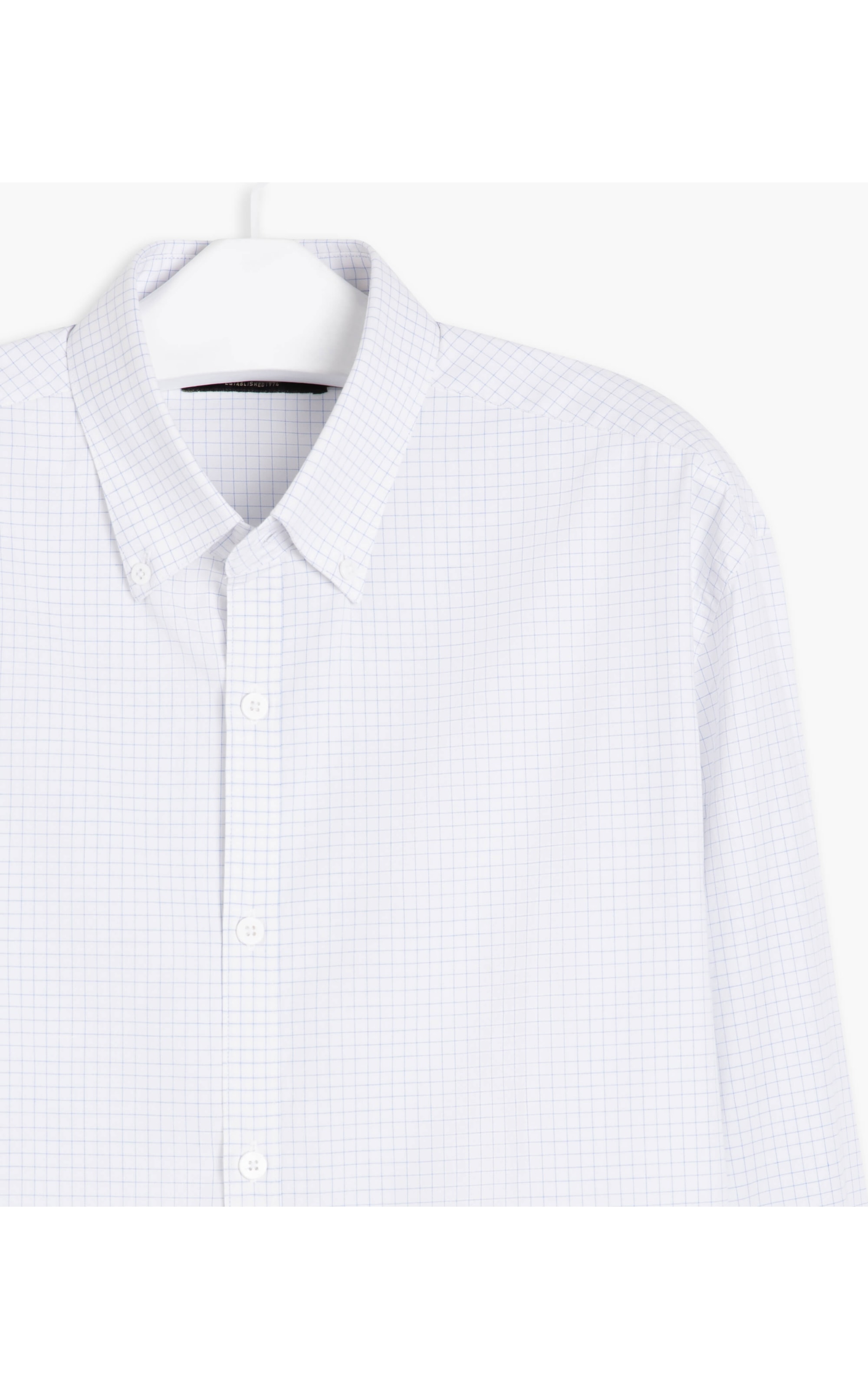 Camisa Vitor Traveller Ft Xadrez Ml Azul Claro