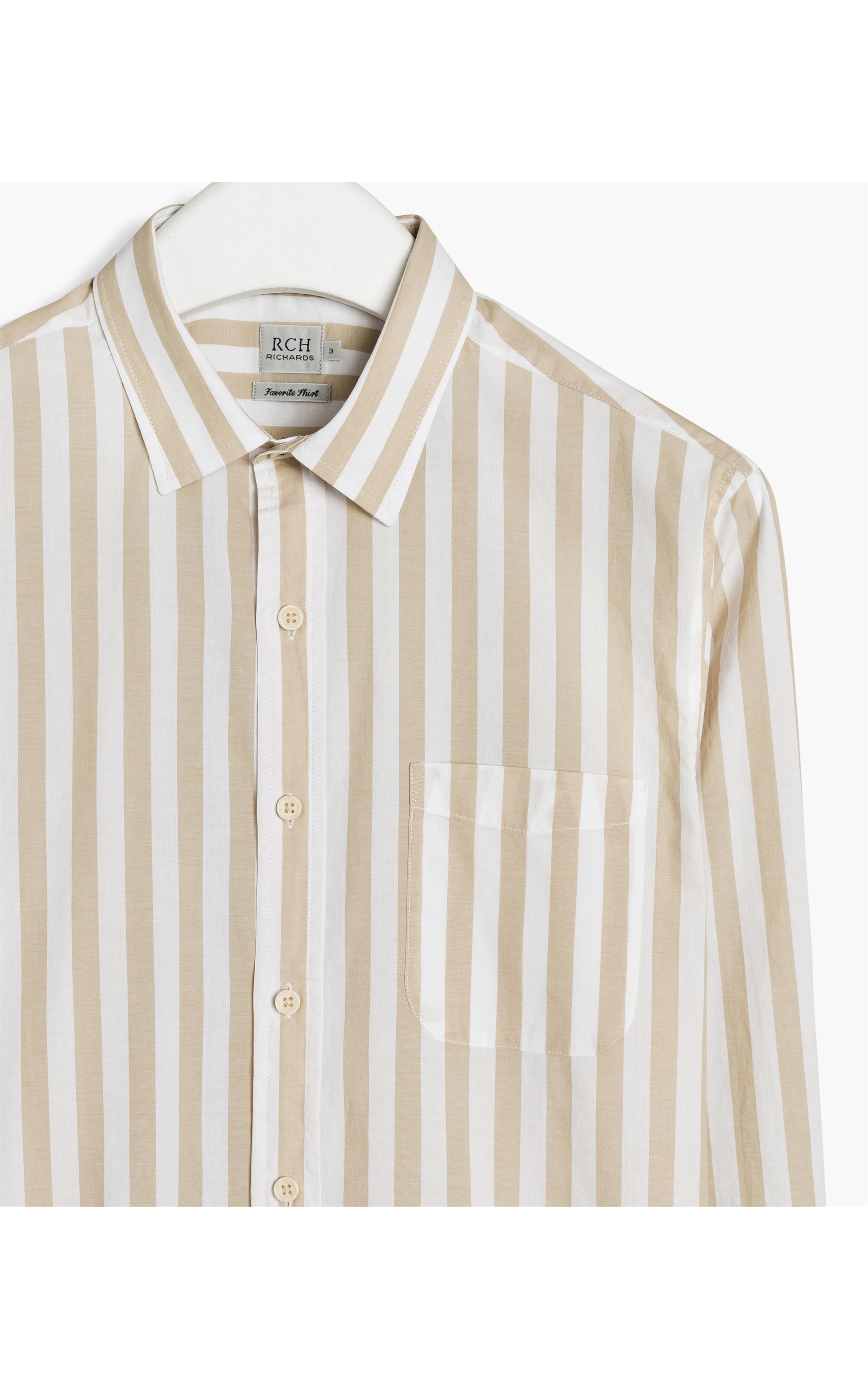 Camisa Voila Listrada Ml Khaki