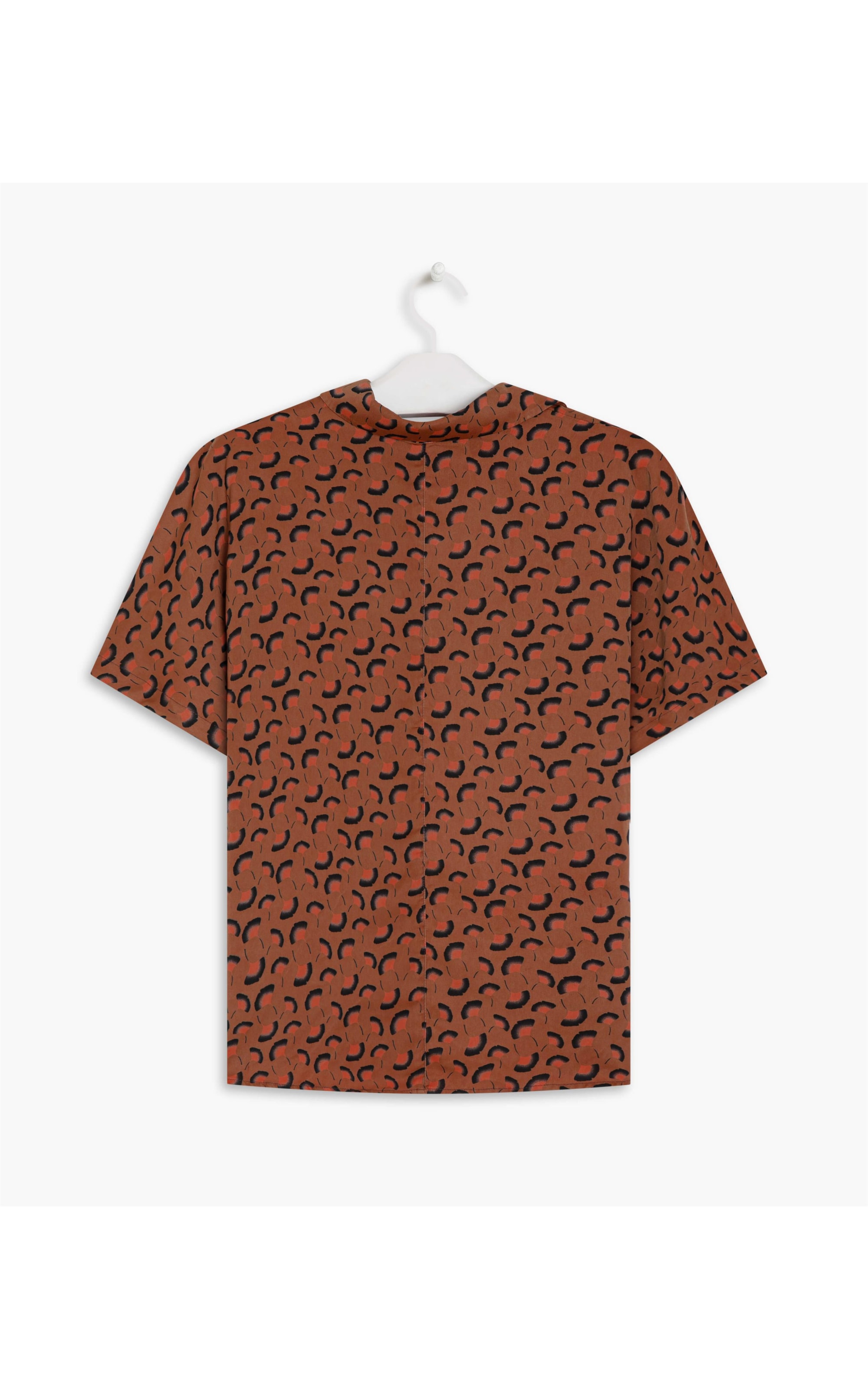 Camisa Weston Mc Est. Leques Cereja